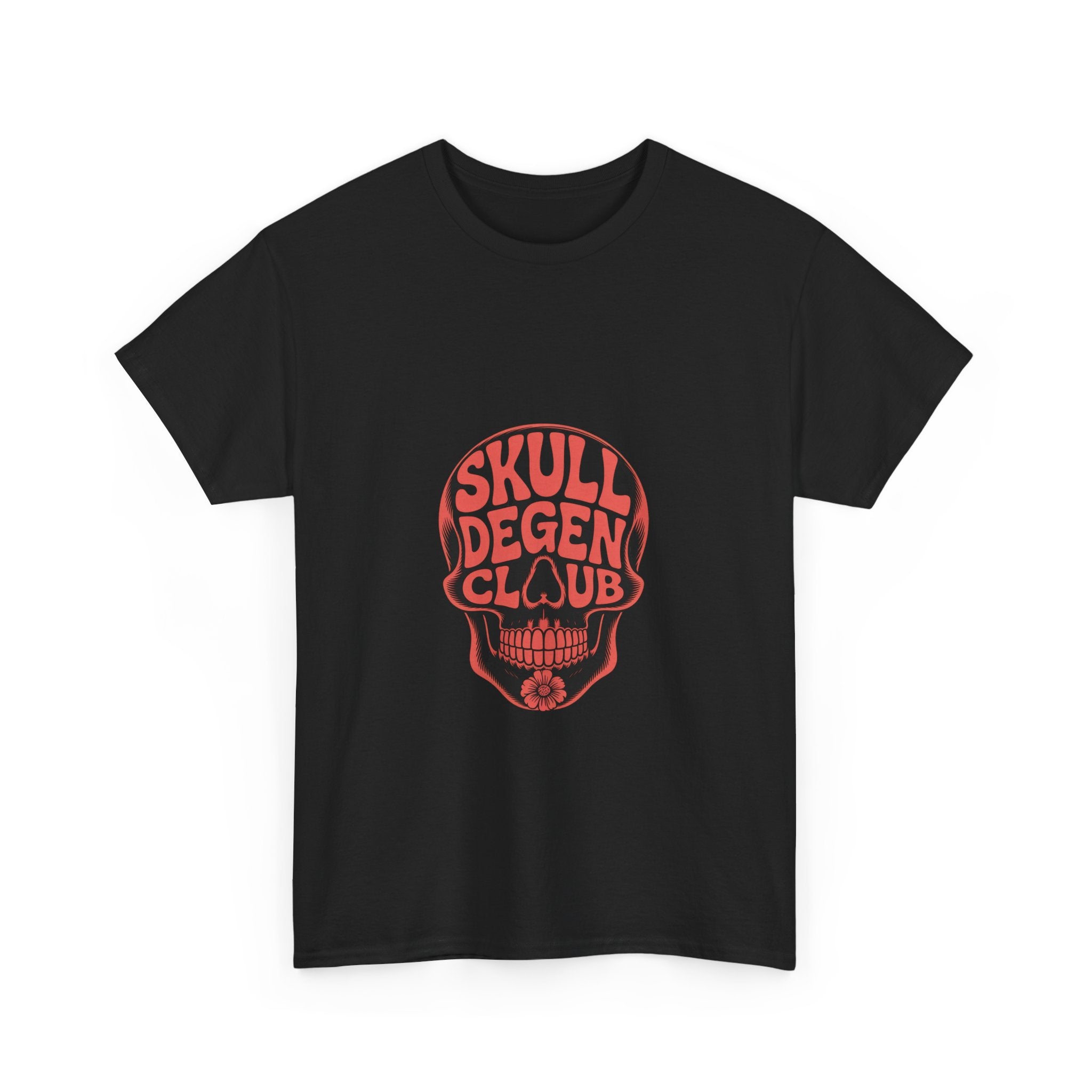 Impressley Skull Degen Club T-Shirt – Edgy Gothic Skull Graphic Tee for Men & Women | Punk Rock Tattoo-Inspired Art Shirt