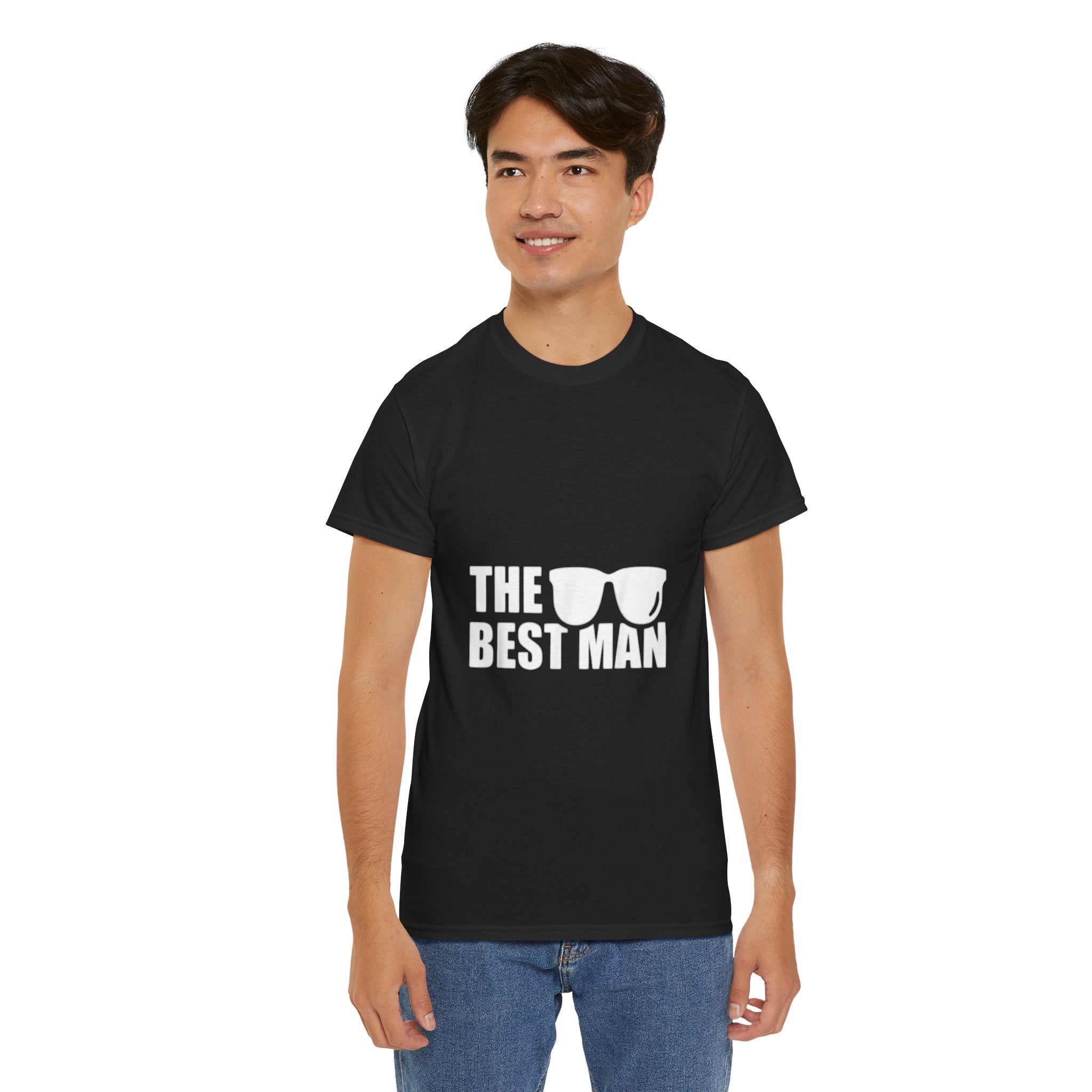Impressley Best Man T-Shirt Groomsman Wedding Party Tee for Men | Engagement & Wedding Gift for Best Man