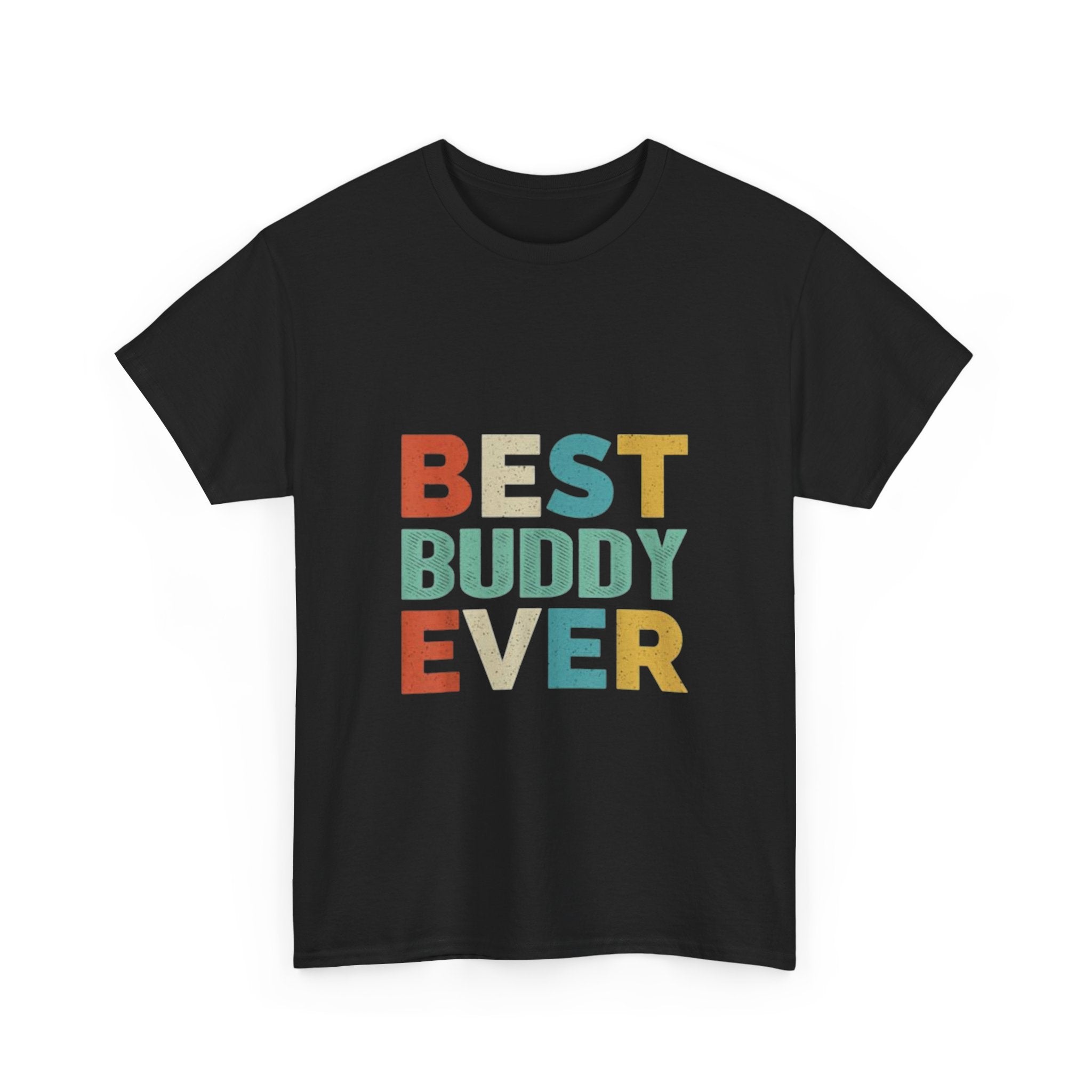 Impressley Best Buddy Ever T-Shirt Friendship Graphic Tee, Funny Best Friend Gift Shirt for Men and Women