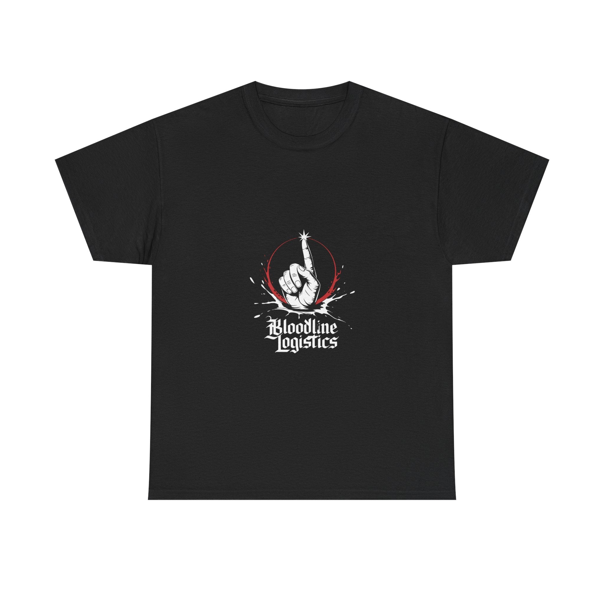 Impressley Bloodline Logistics Graphic T-Shirt – Streetwear Hand Gesture Tee, Unique Edgy Modern Design, Unisex Cotton Shirt, Gift for Men & Women