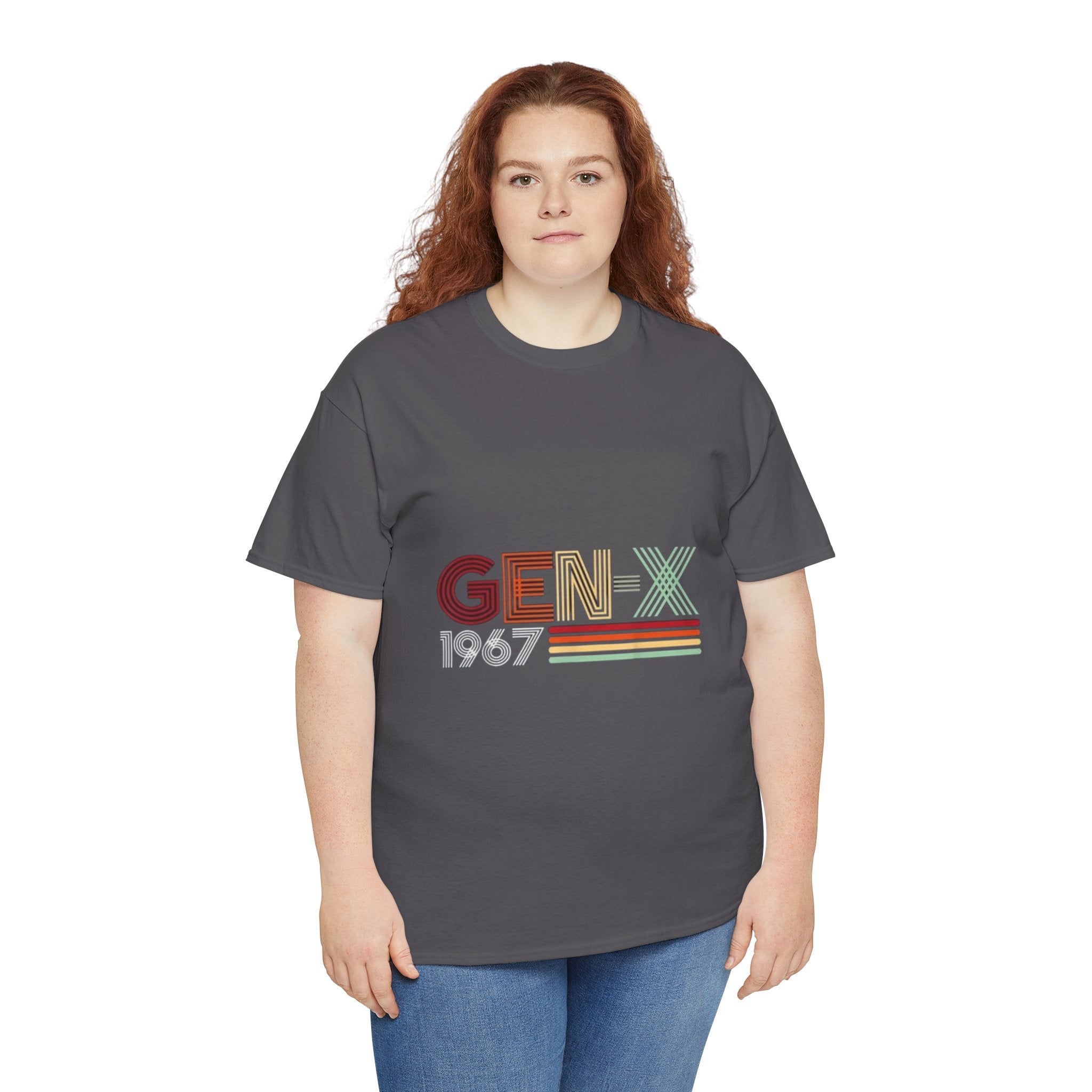 Impressley GEN-X 1967 Retro Vintage T-Shirt 60s Throwback Graphic Tee for Men & Women, Classic Generation X Birthday Shirt