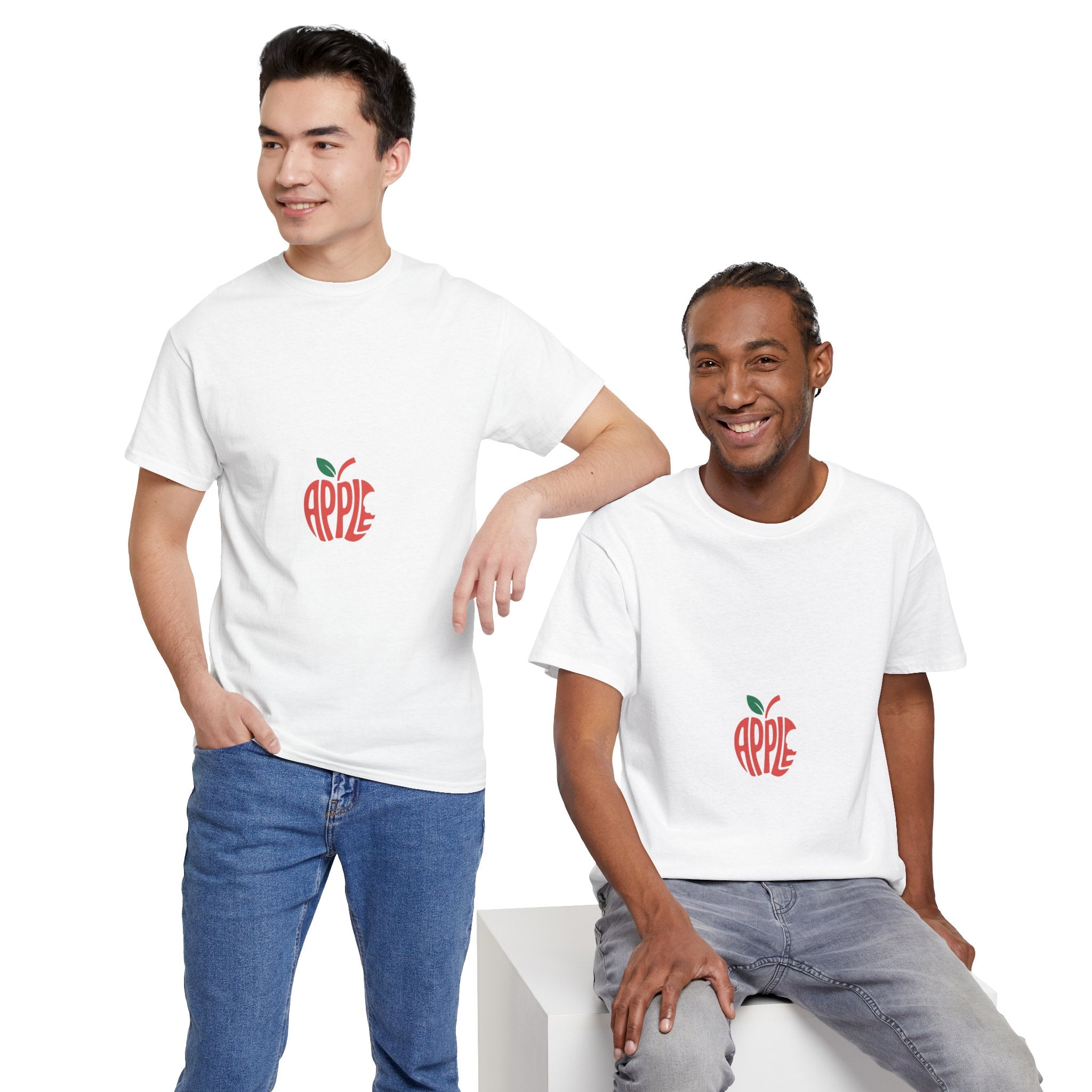 Impressley Apple Graphic T-Shirt – Minimalist Fruit-Inspired Tee for Men & Women |
