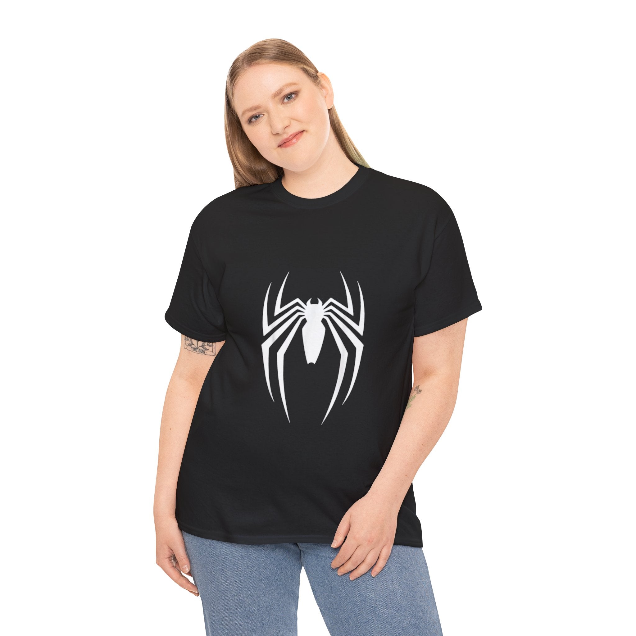 Impressley Venom Spider Logo T-Shirt Marvel Superhero Graphic Tee for Men & Women, Black Short Sleeve Casual Shirt