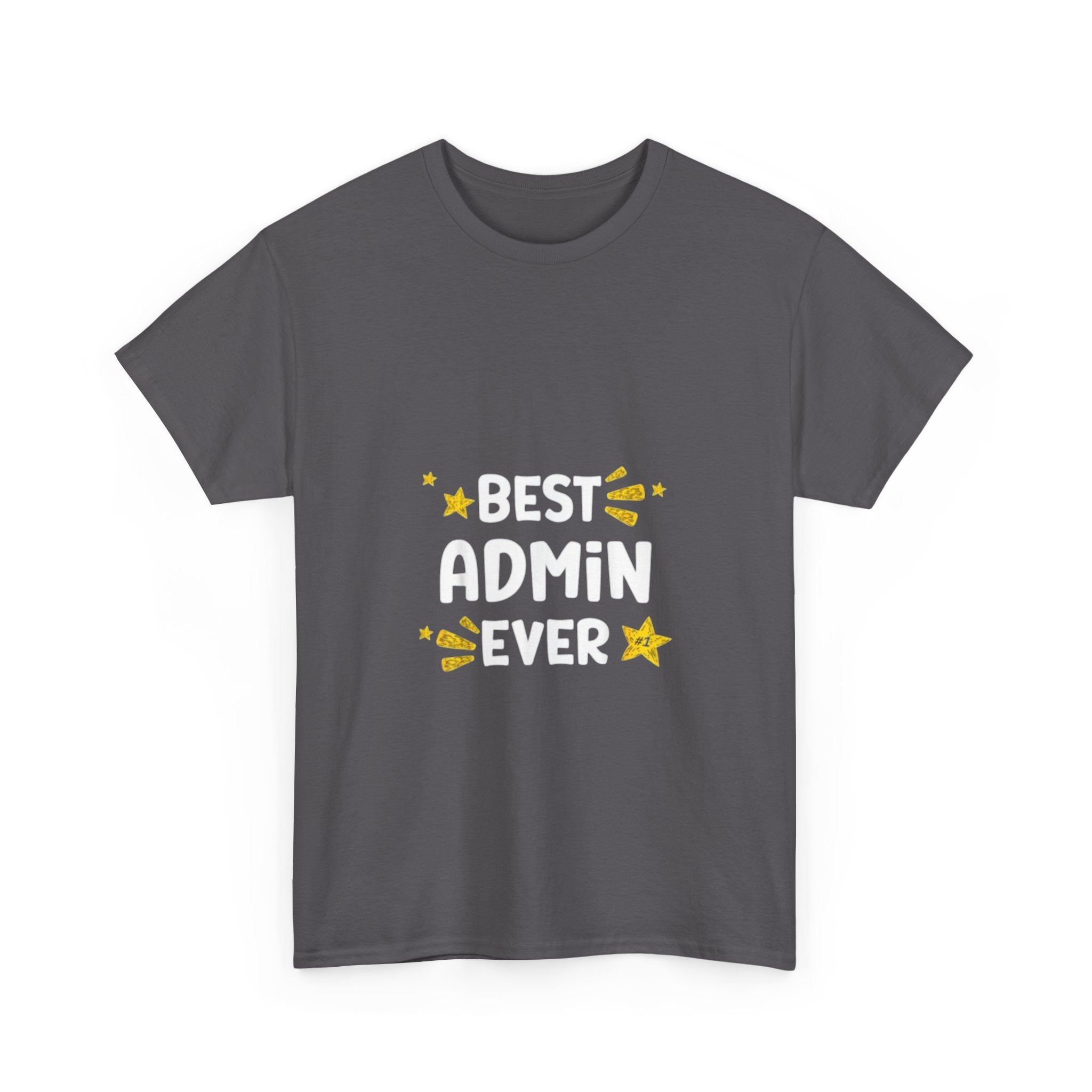 Impressley Best Admin Ever T-Shirt Funny Office Appreciation Gift Tee for Admin Assistants, Secretaries, Managers