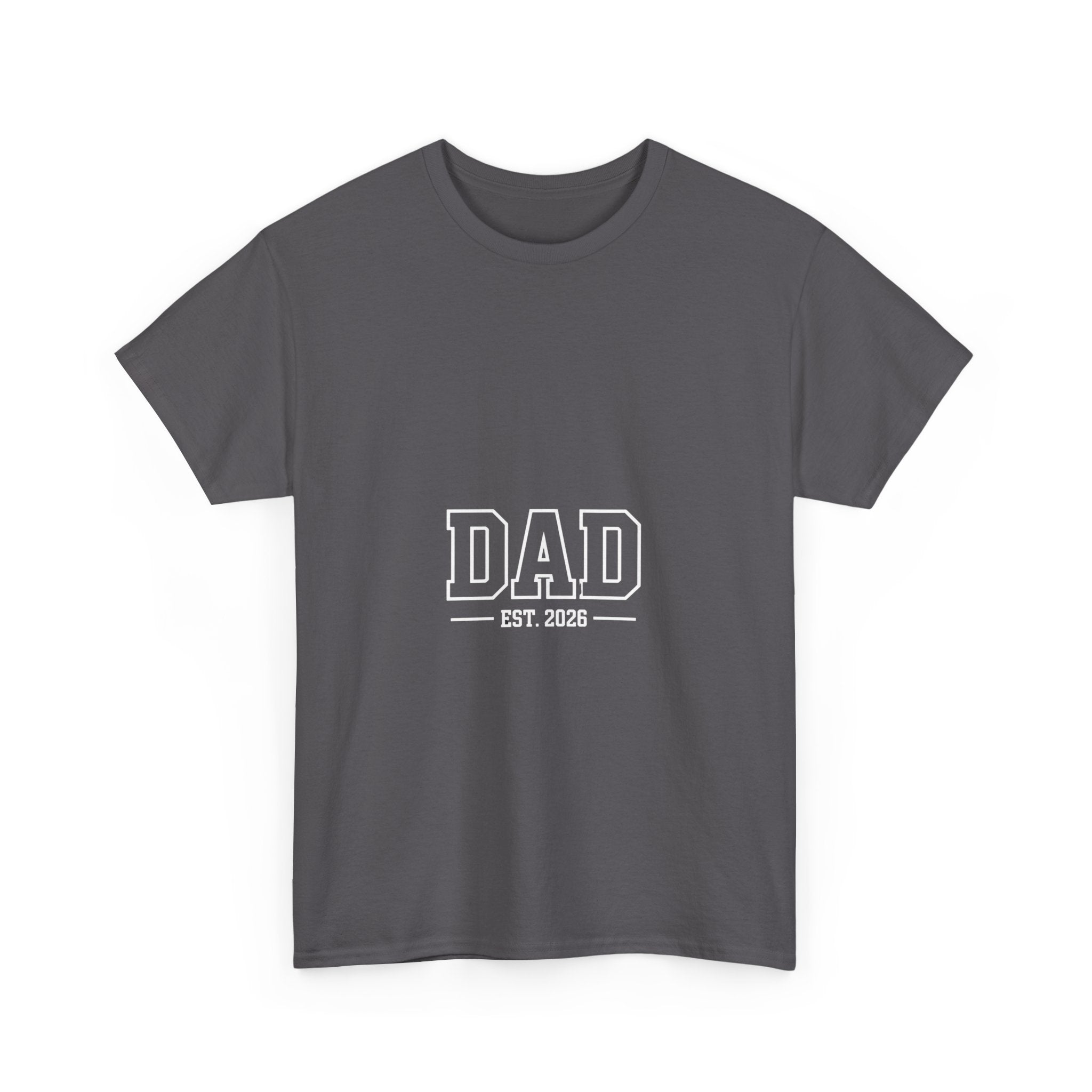 Impressley Dad Est. 2026 T-Shirt – New Dad Gift Tee for Father’s Day, Pregnancy Announcement | First-Time Father Shirt | Comfortable Unisex Cotton Tee