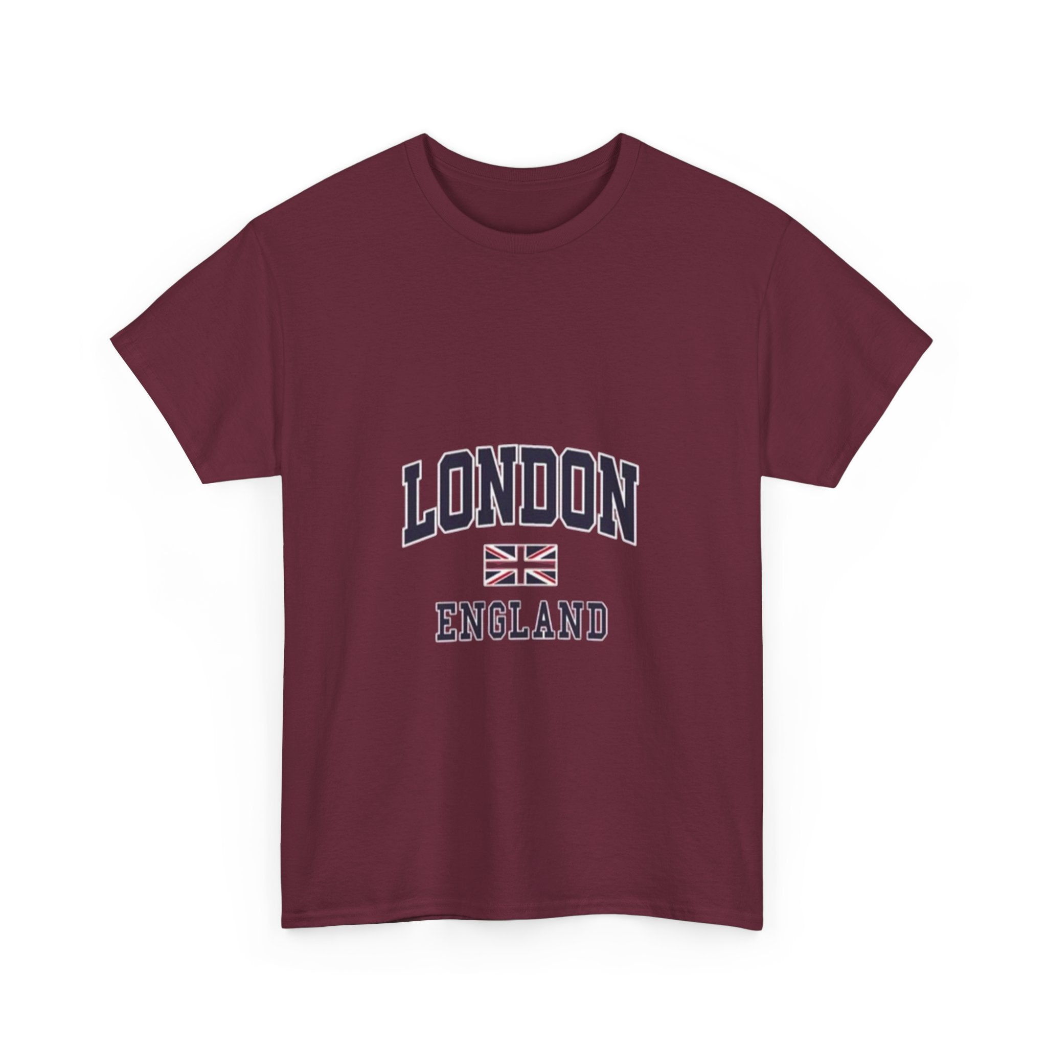 Impressley London England T-Shirt Vintage UK Travel Tee for Men & Women | British Flag Graphic Shirt