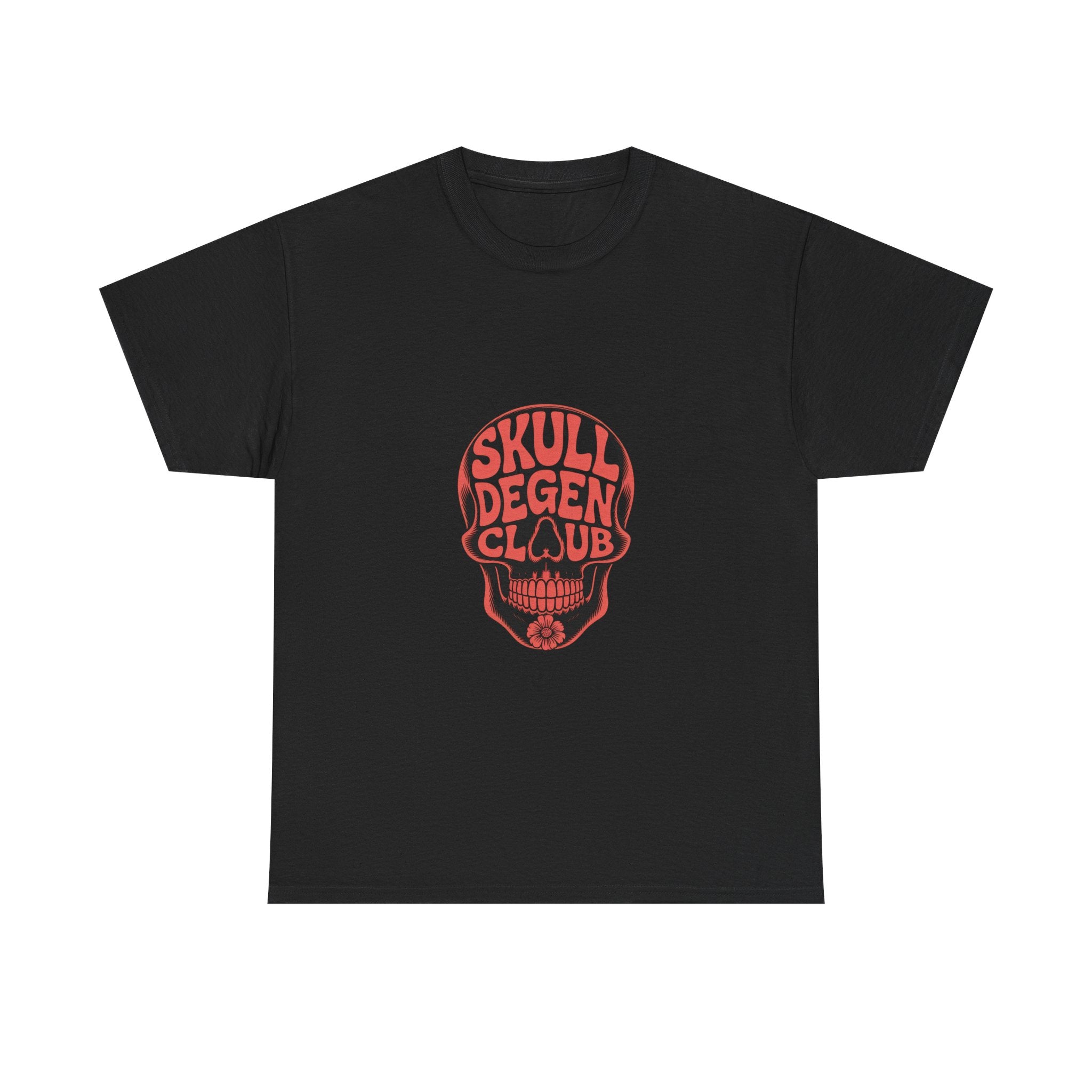 Impressley Skull Degen Club T-Shirt – Edgy Gothic Skull Graphic Tee for Men & Women | Punk Rock Tattoo-Inspired Art Shirt