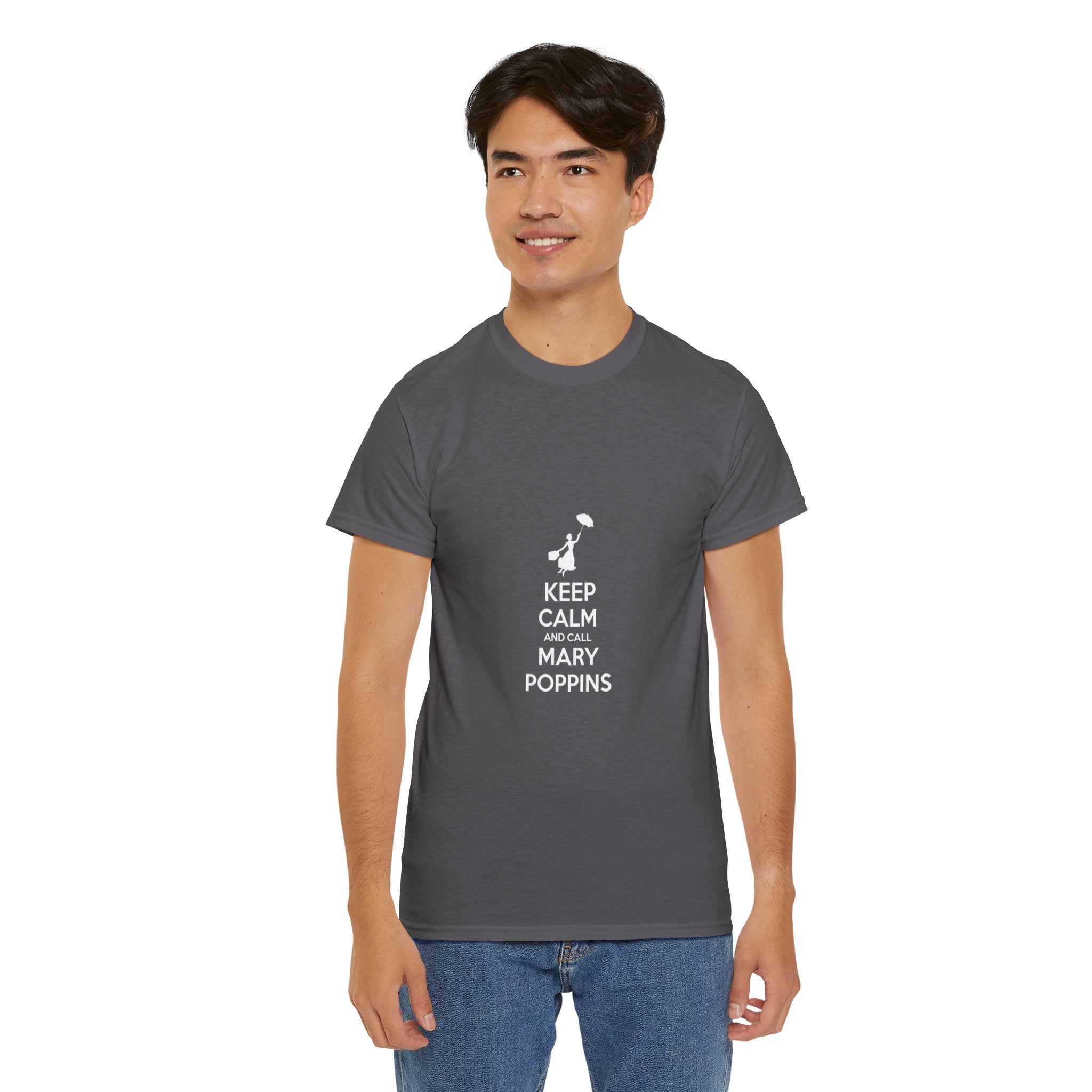Impressley Keep Calm and Call Mary Poppins T-Shirt Funny Disney Inspired Nanny Graphic Tee for Women & Men