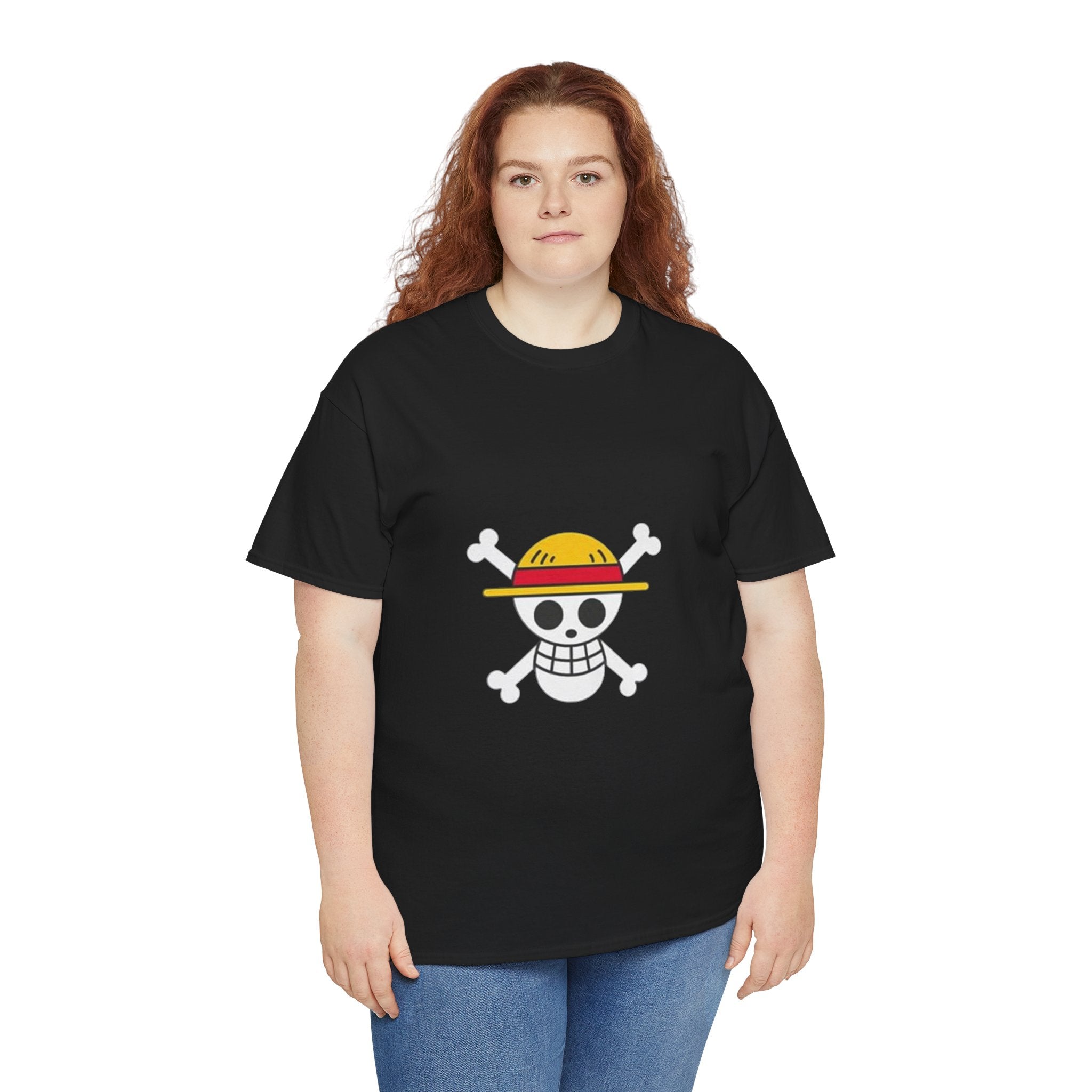 Impressley One Piece Jolly Roger T-Shirt – Anime Pirate Skull Logo Tee for Men, Women & Teens | Luffy Straw Hat Pirate Crew Shirt