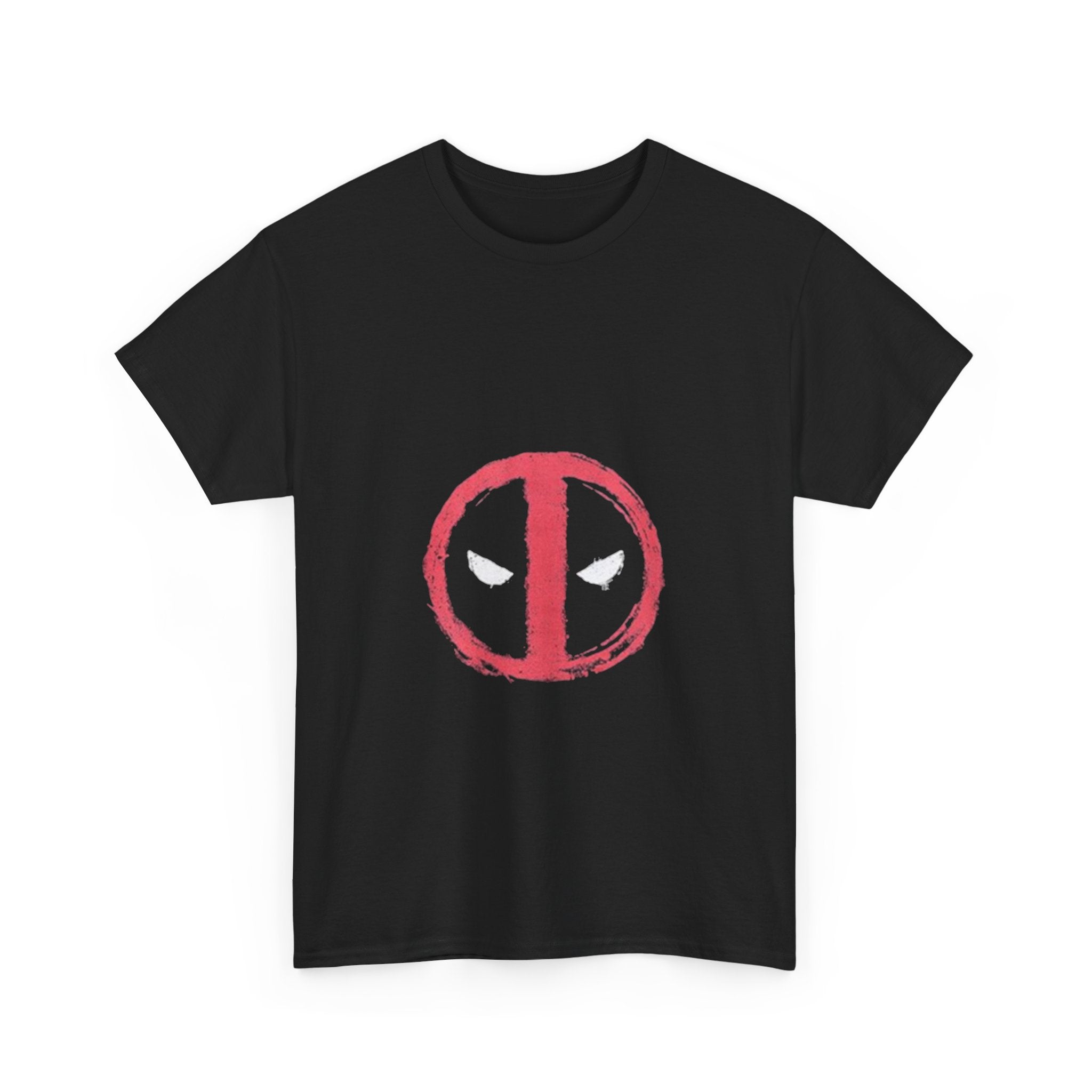 Impressley Deadpool Logo T-Shirt Marvel Superhero Graphic Tee for Men & Women, Casual Black Short Sleeve