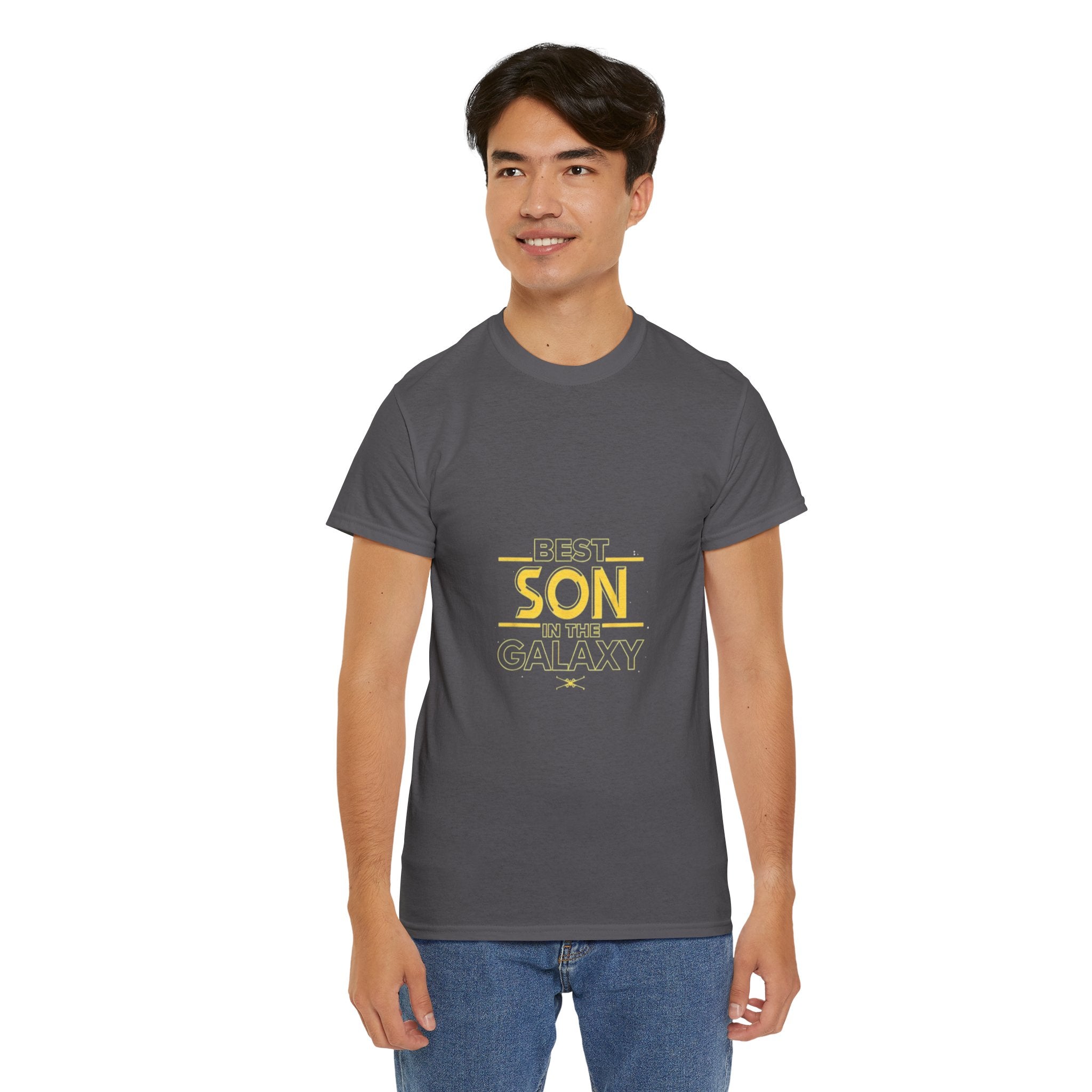 Impressley Best Son in the Galaxy T-Shirt Funny Sci-Fi Inspired Tee for Boys & Men | Space Theme Gift Shirt