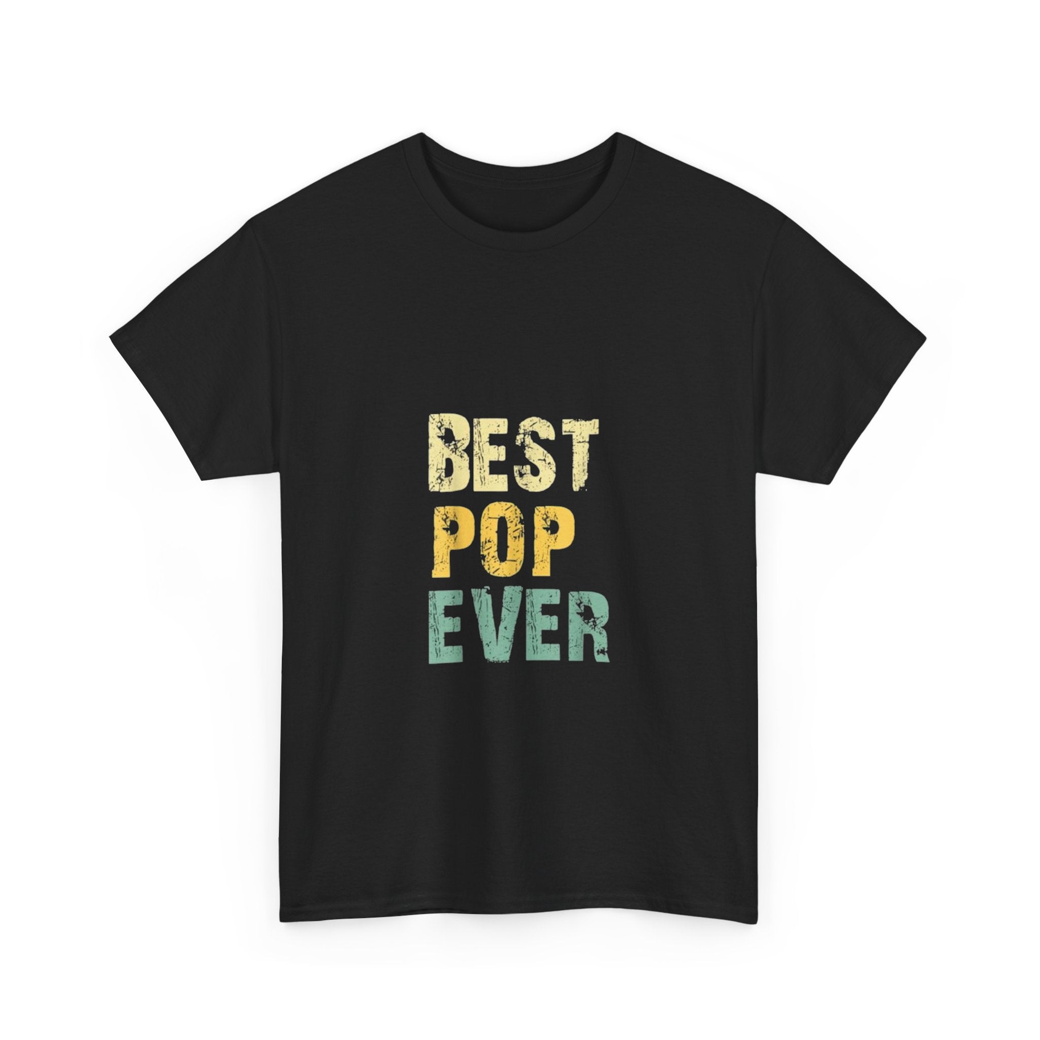 Impressley Best Pop Ever T-Shirt for Men | Cool Vintage Graphic Tee for Dad, Papa, Grandfather, Fathers Day & Birthday