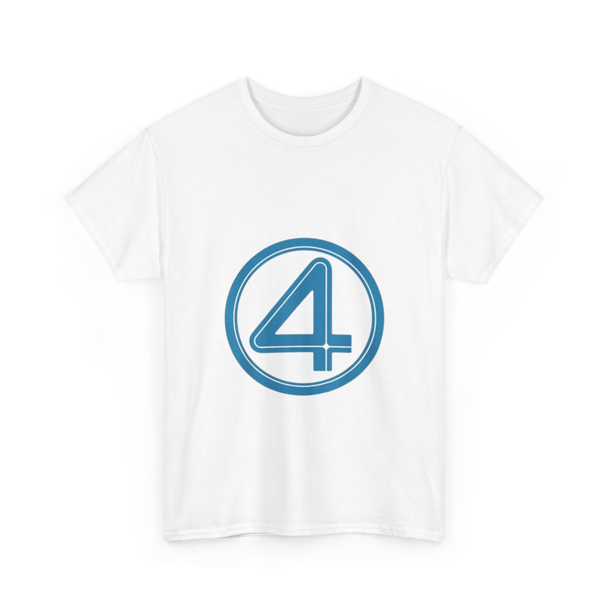 Impressley Fantastic Four Logo T-Shirt Marvel Superhero Team Graphic Tee for Men & Women, Black Casual Short Sleeve Shirt