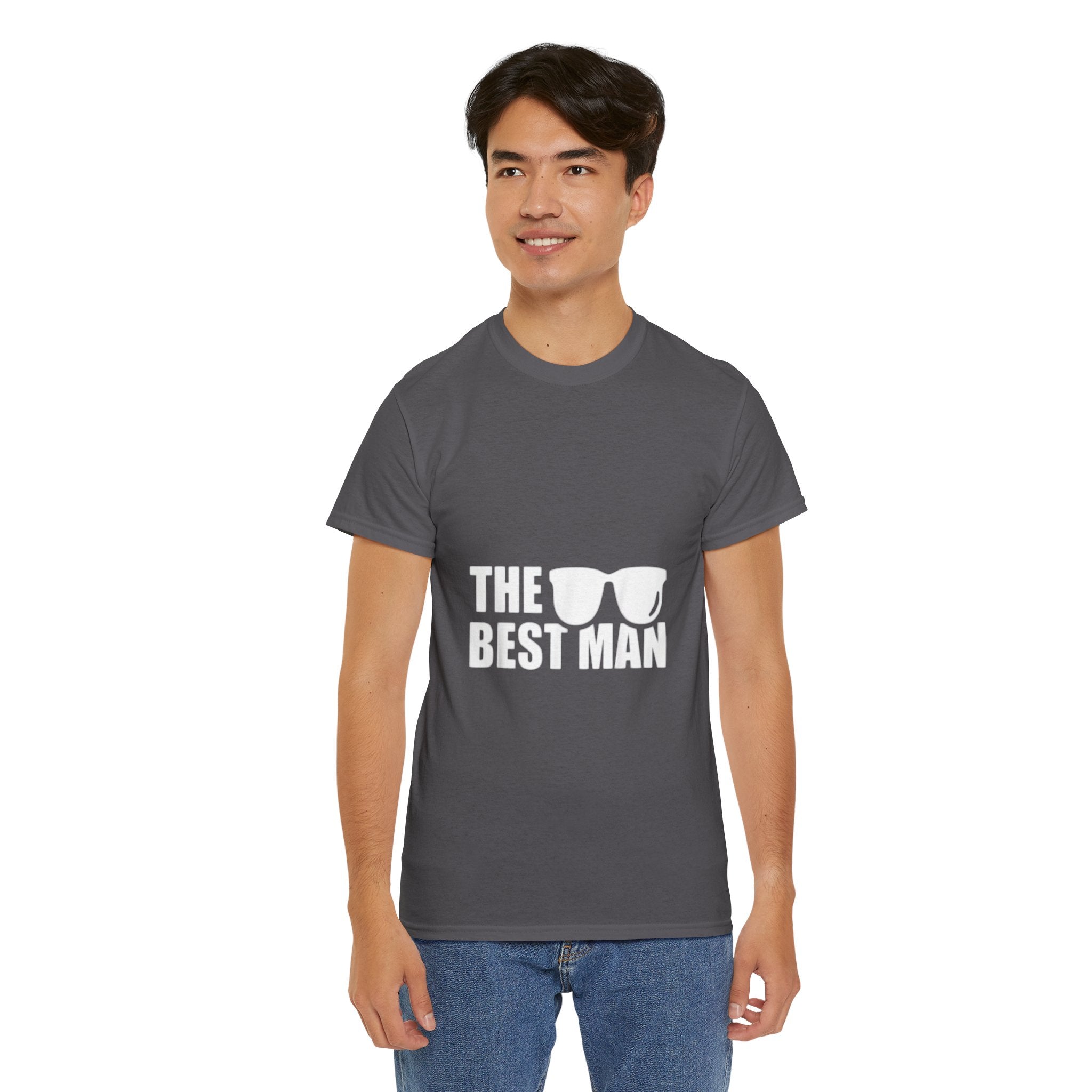 Impressley Best Man T-Shirt Groomsman Wedding Party Tee for Men | Engagement & Wedding Gift for Best Man