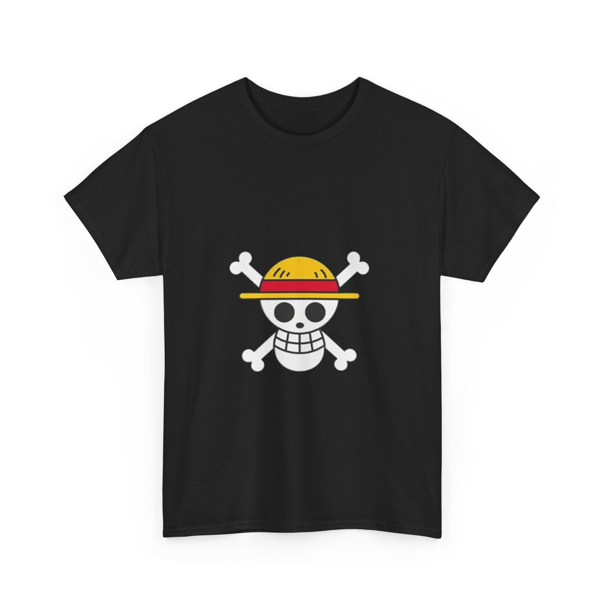 Impressley One Piece Jolly Roger T-Shirt – Anime Pirate Skull Logo Tee for Men, Women & Teens | Luffy Straw Hat Pirate Crew Shirt
