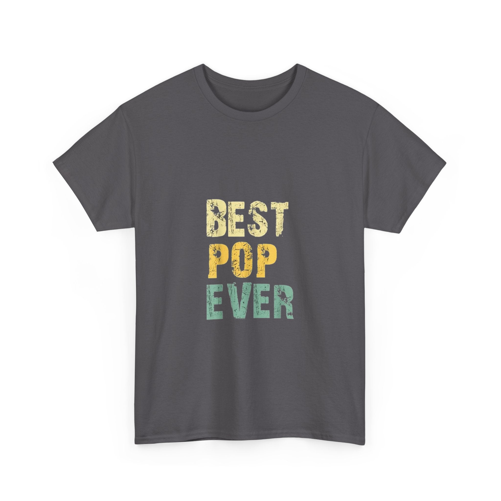 Impressley Best Pop Ever T-Shirt for Men | Cool Vintage Graphic Tee for Dad, Papa, Grandfather, Fathers Day & Birthday