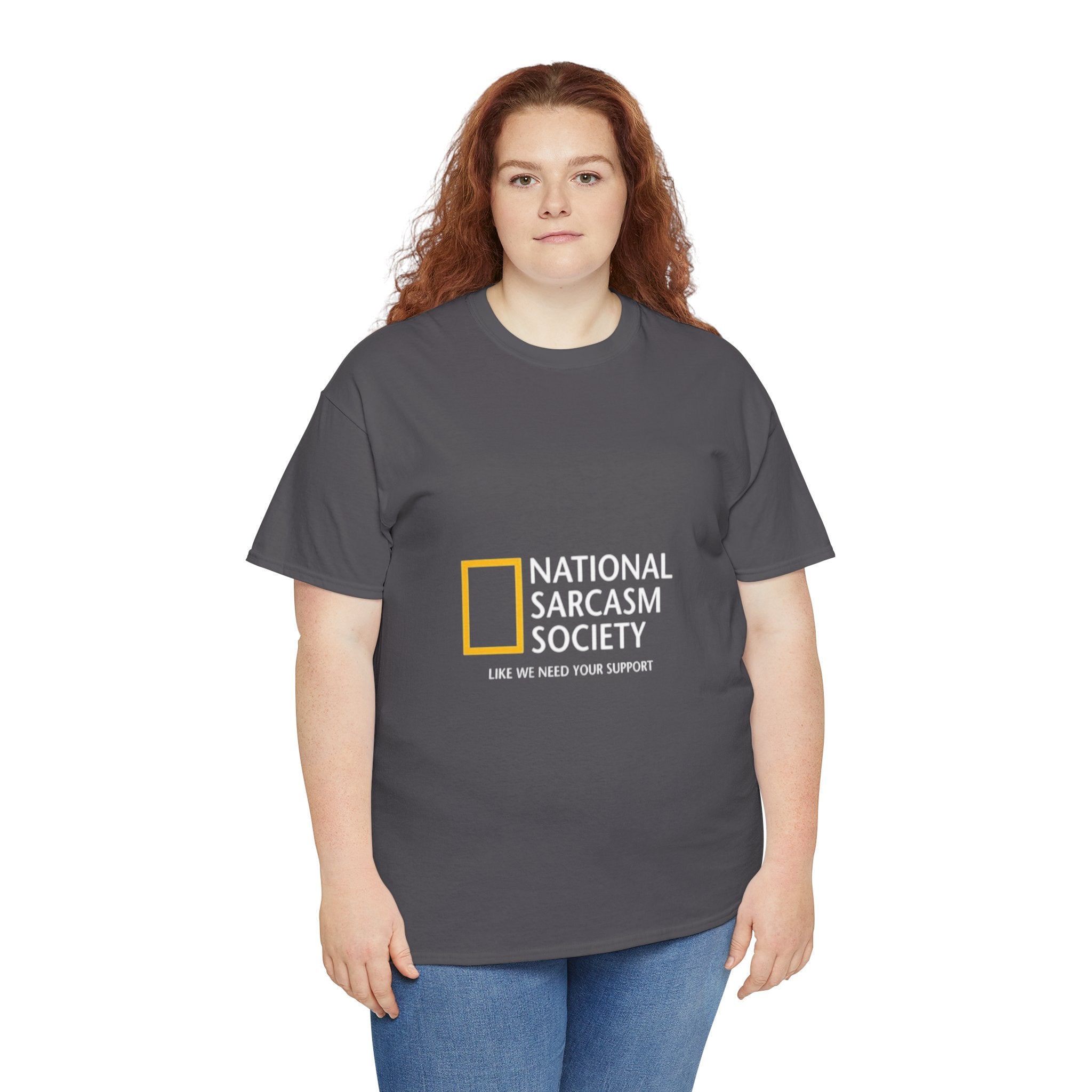 Impressley National Sarcasm Society T-Shirt Funny Sarcastic Graphic Tee for Men & Women | Humor Quote Shirt