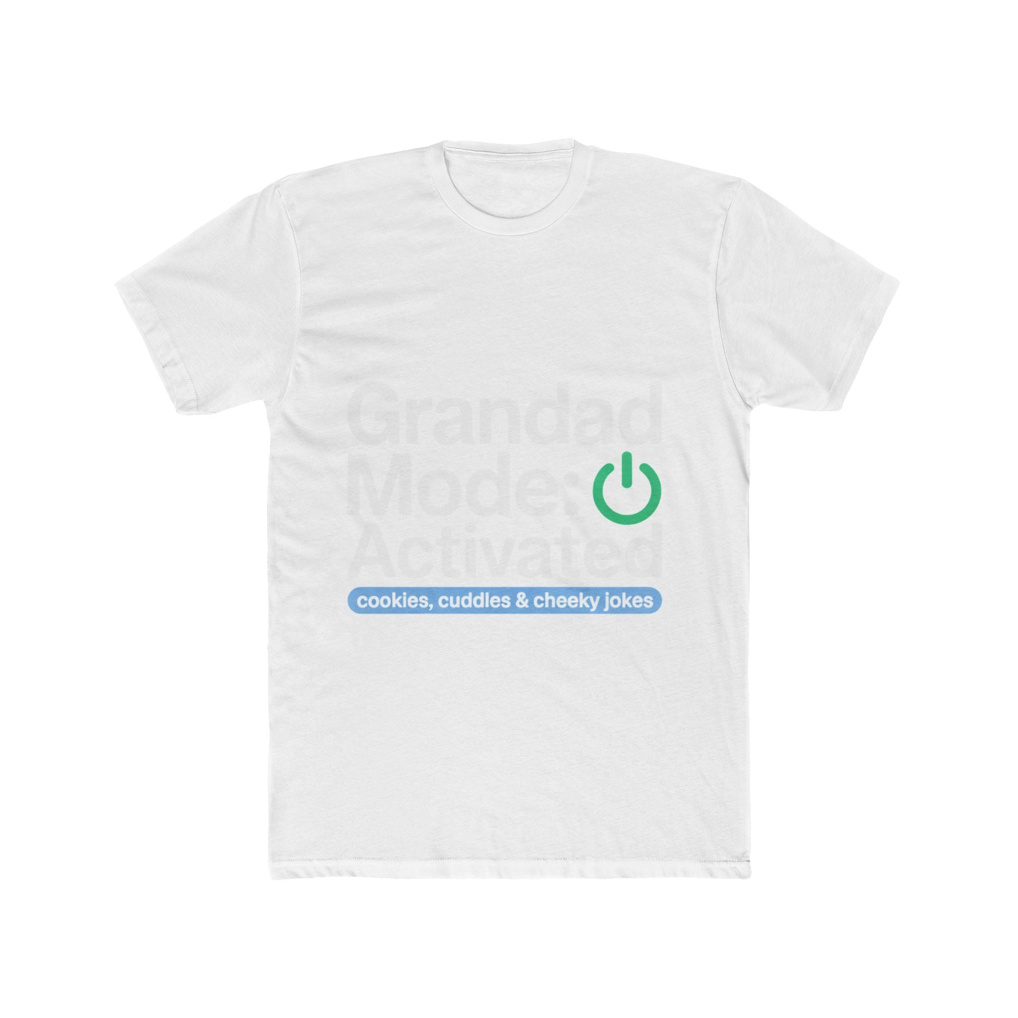 Grandad Mode Activated Unisex Cotton Crew Tee – Perfect for Family Gatherings & Casual Outings