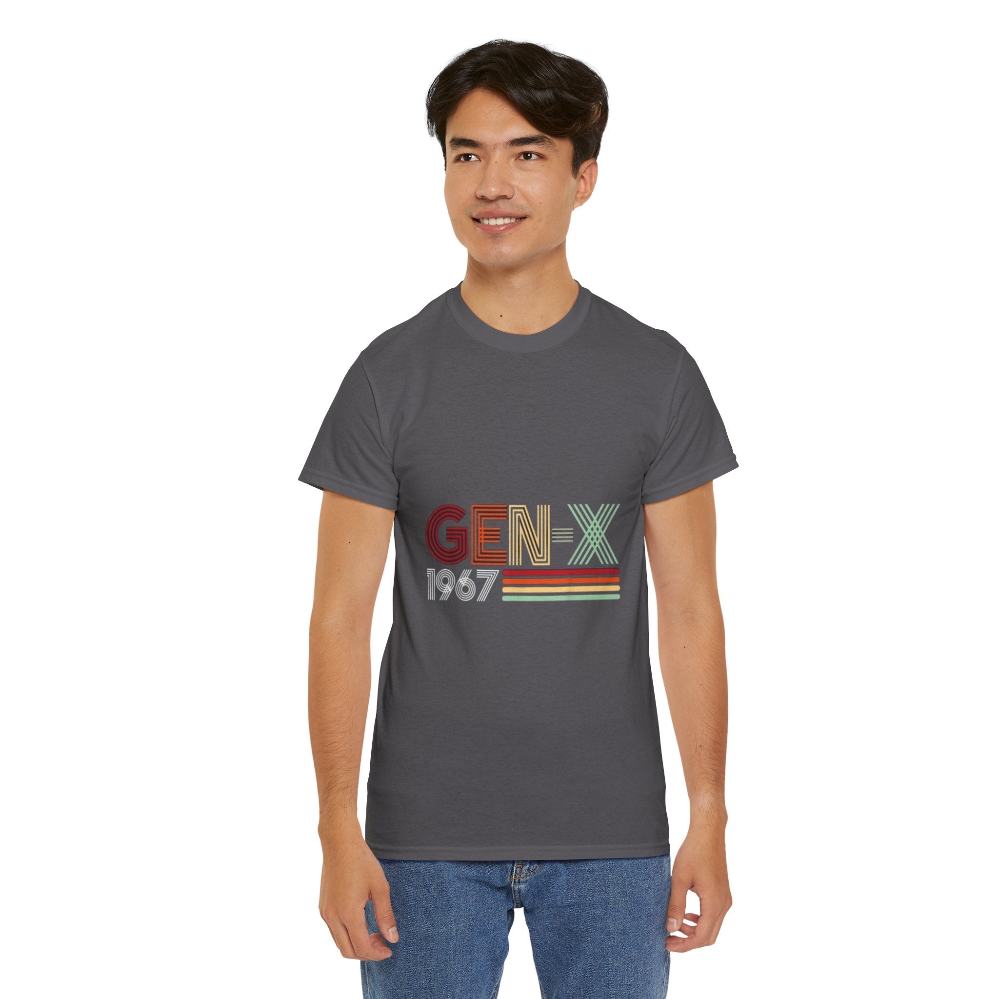 Impressley GEN-X 1967 Retro Vintage T-Shirt 60s Throwback Graphic Tee for Men & Women, Classic Generation X Birthday Shirt