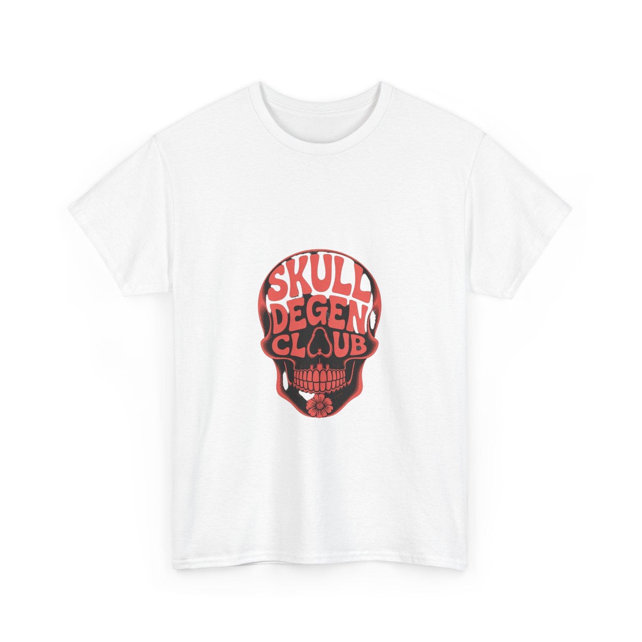 Impressley Skull Degen Club T-Shirt – Edgy Gothic Skull Graphic Tee for Men & Women | Punk Rock Tattoo-Inspired Art Shirt