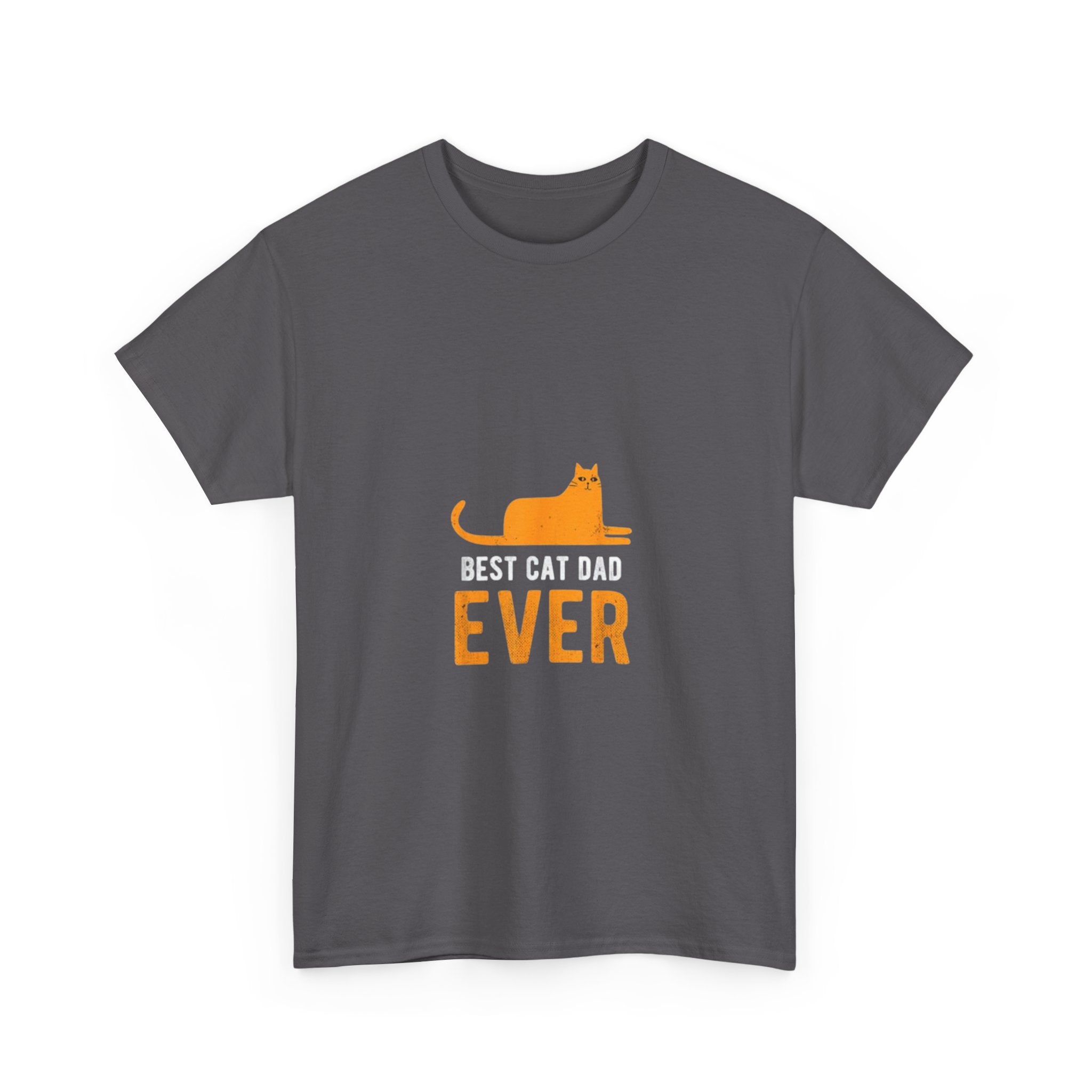 Impressley Best Cat Dad Ever T-Shirt – Funny Cat Lover Graphic Tee for Men, Cat Dad Gift Shirt, Pet Owner Apparel