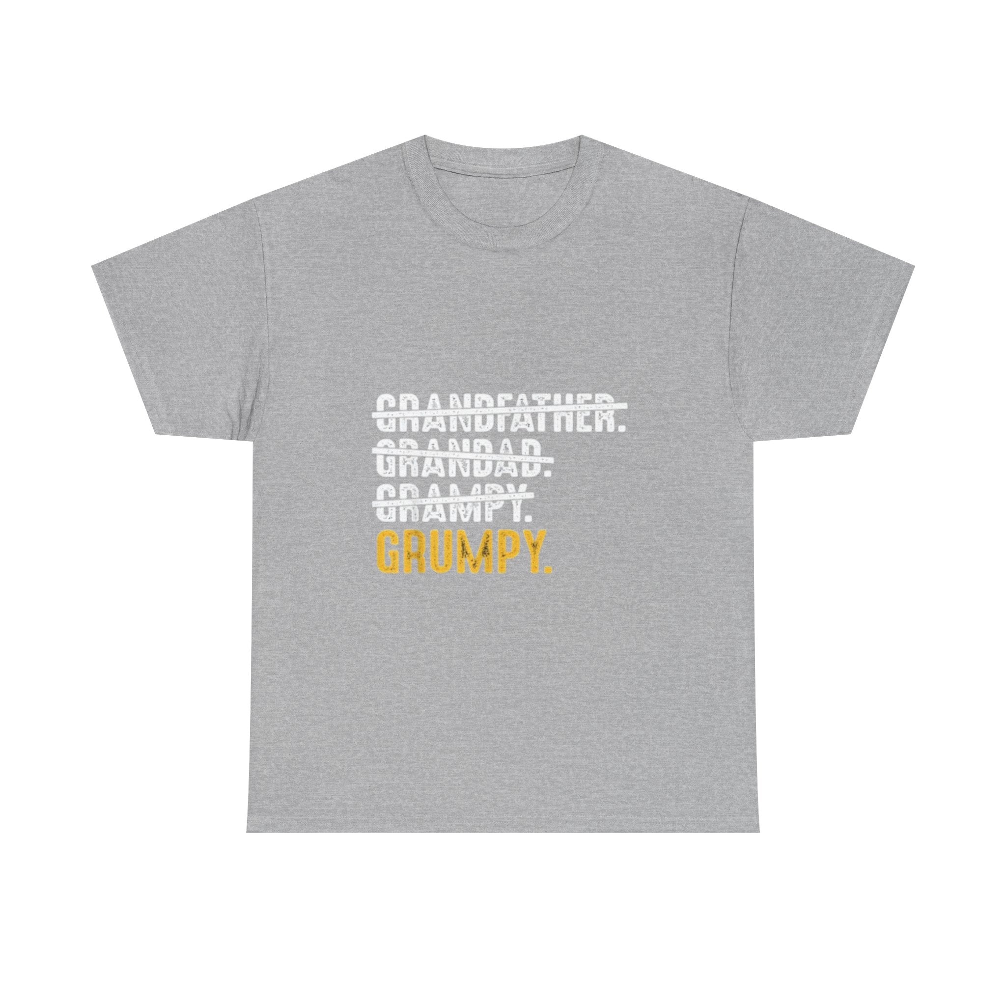 Impressley Funny Grumpy Grandpa T-Shirt Hilarious Grandfather Gift, Humor Graphic Tee for Men, Casual Black Short Sleeve Shirt