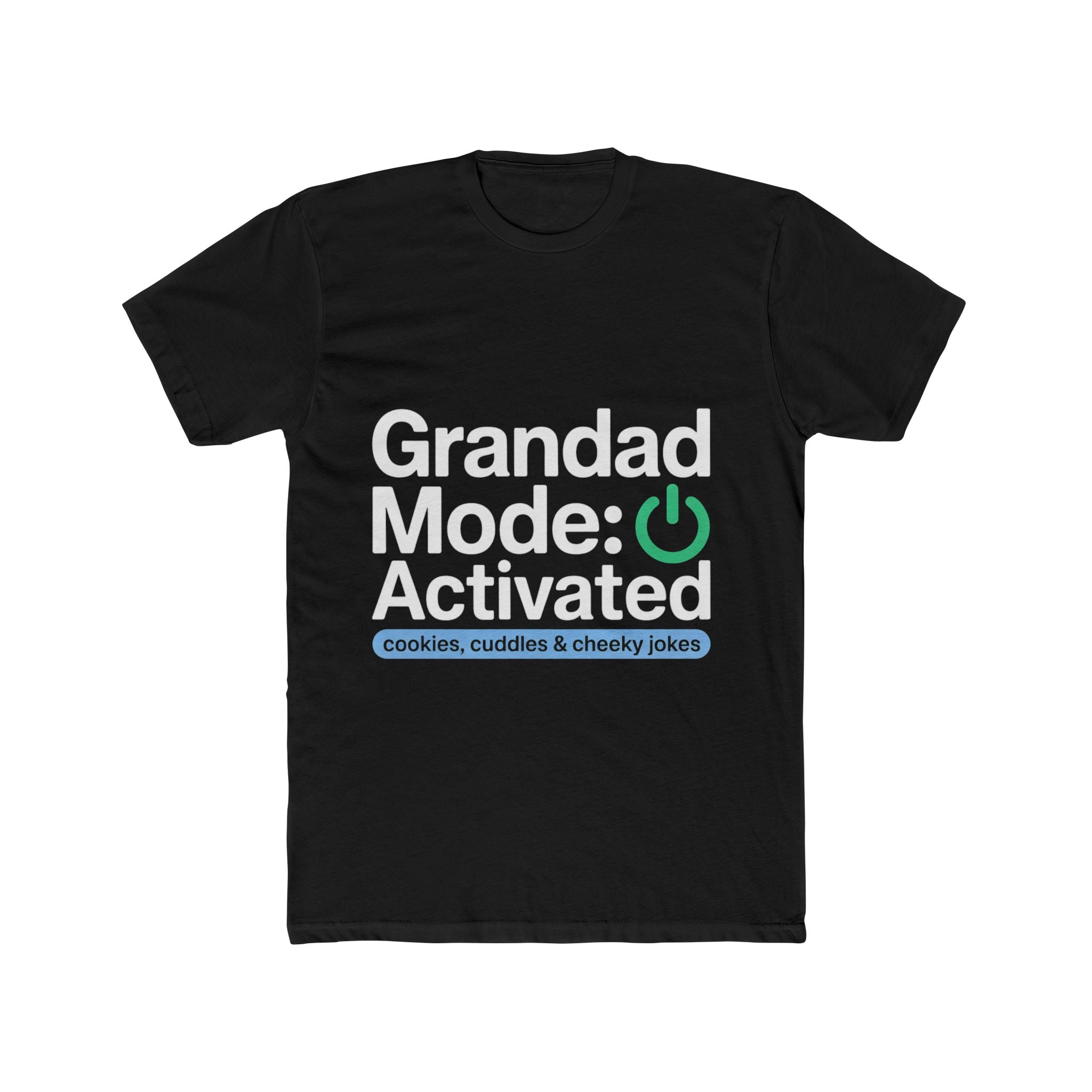 Grandad Mode Activated Unisex Cotton Crew Tee – Perfect for Family Gatherings & Casual Outings