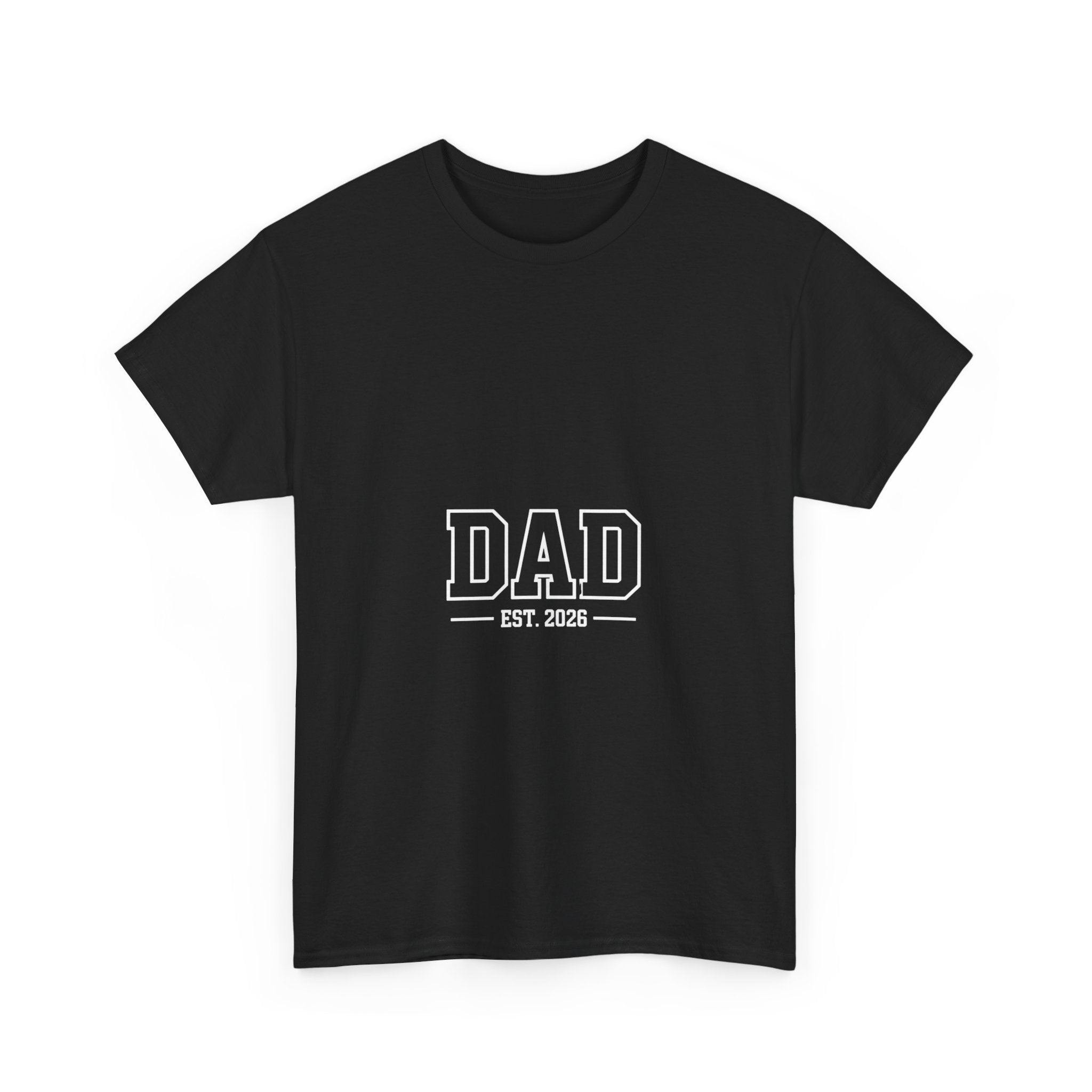 Impressley Dad Est. 2026 T-Shirt – New Dad Gift Tee for Father’s Day, Pregnancy Announcement | First-Time Father Shirt | Comfortable Unisex Cotton Tee