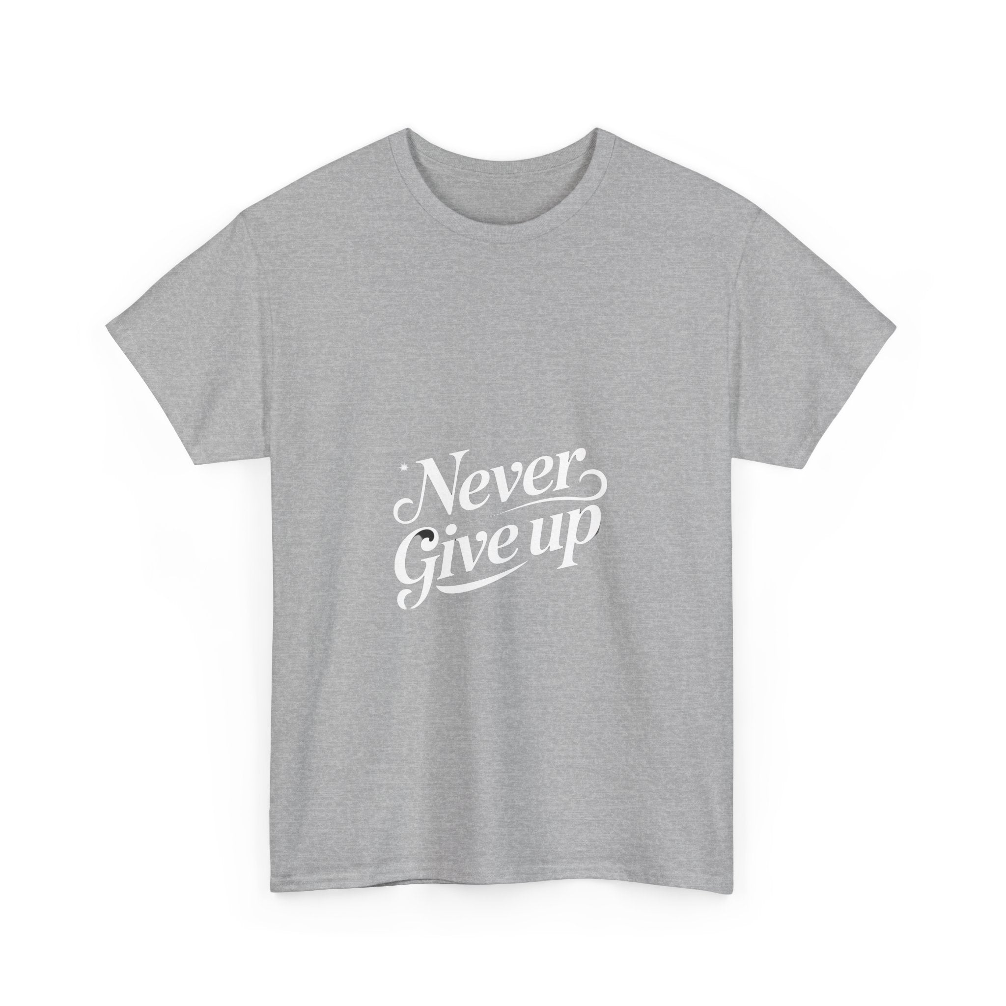 Impressley Never Give Up T-Shirt – Inspirational Quote Tee for Men & Women | Positive Uplifting Message Apparel