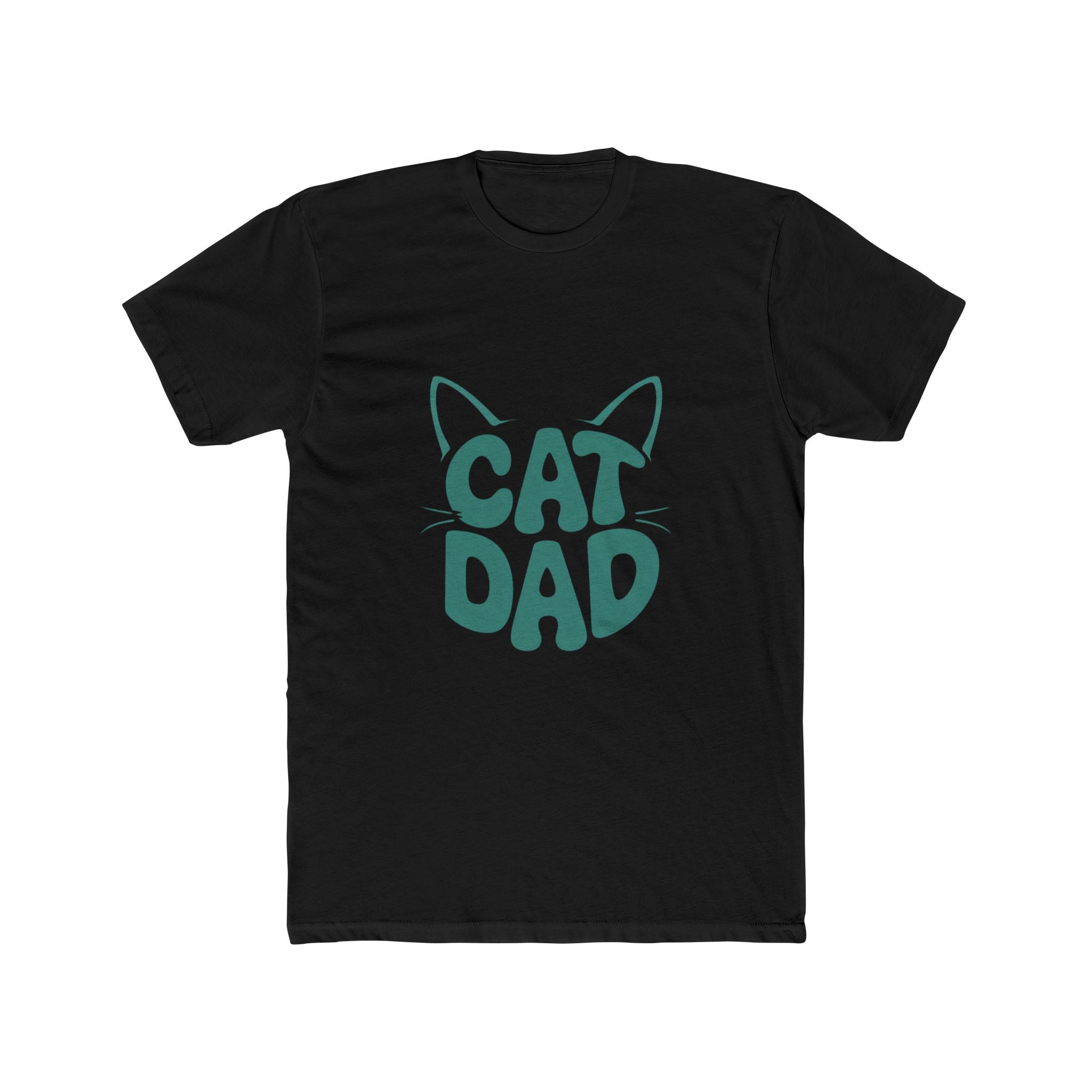 Impressley “Cat Dad T Shirt” Tee – Funny Cat Lover Shirt for Men