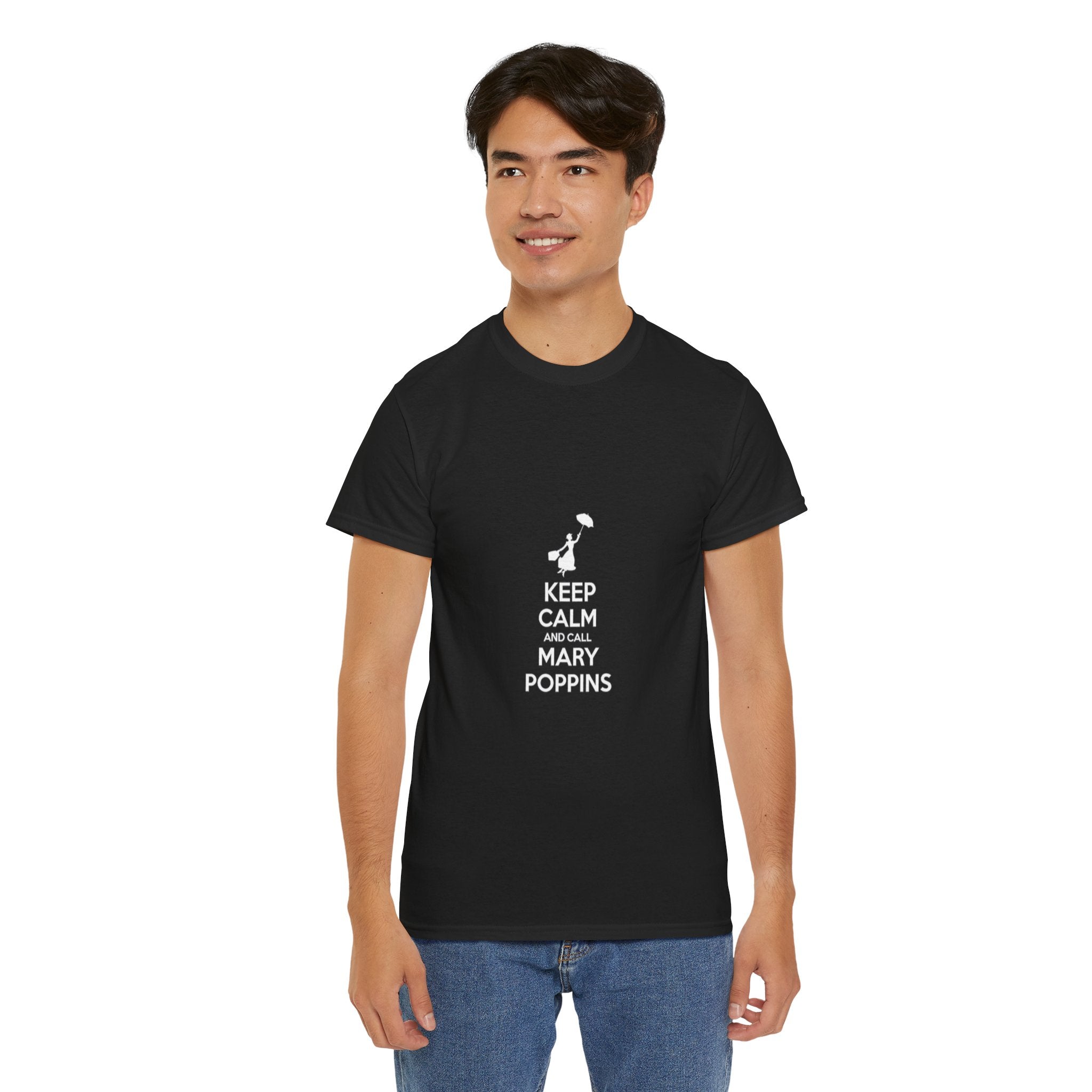 Impressley Keep Calm and Call Mary Poppins T-Shirt  Funny Disney Inspired Nanny Graphic Tee for Women & Men