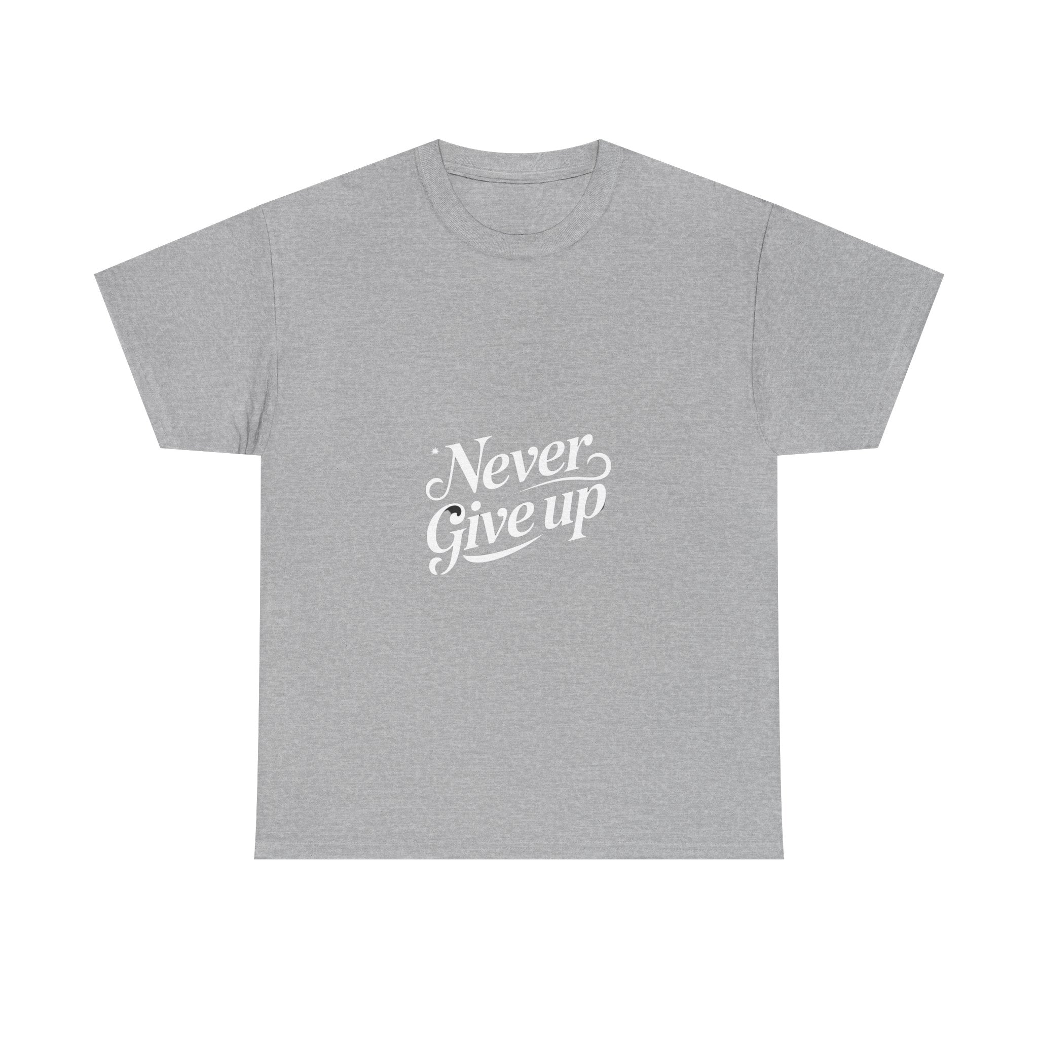 Impressley Never Give Up T-Shirt – Inspirational Quote Tee for Men & Women | Positive Uplifting Message Apparel
