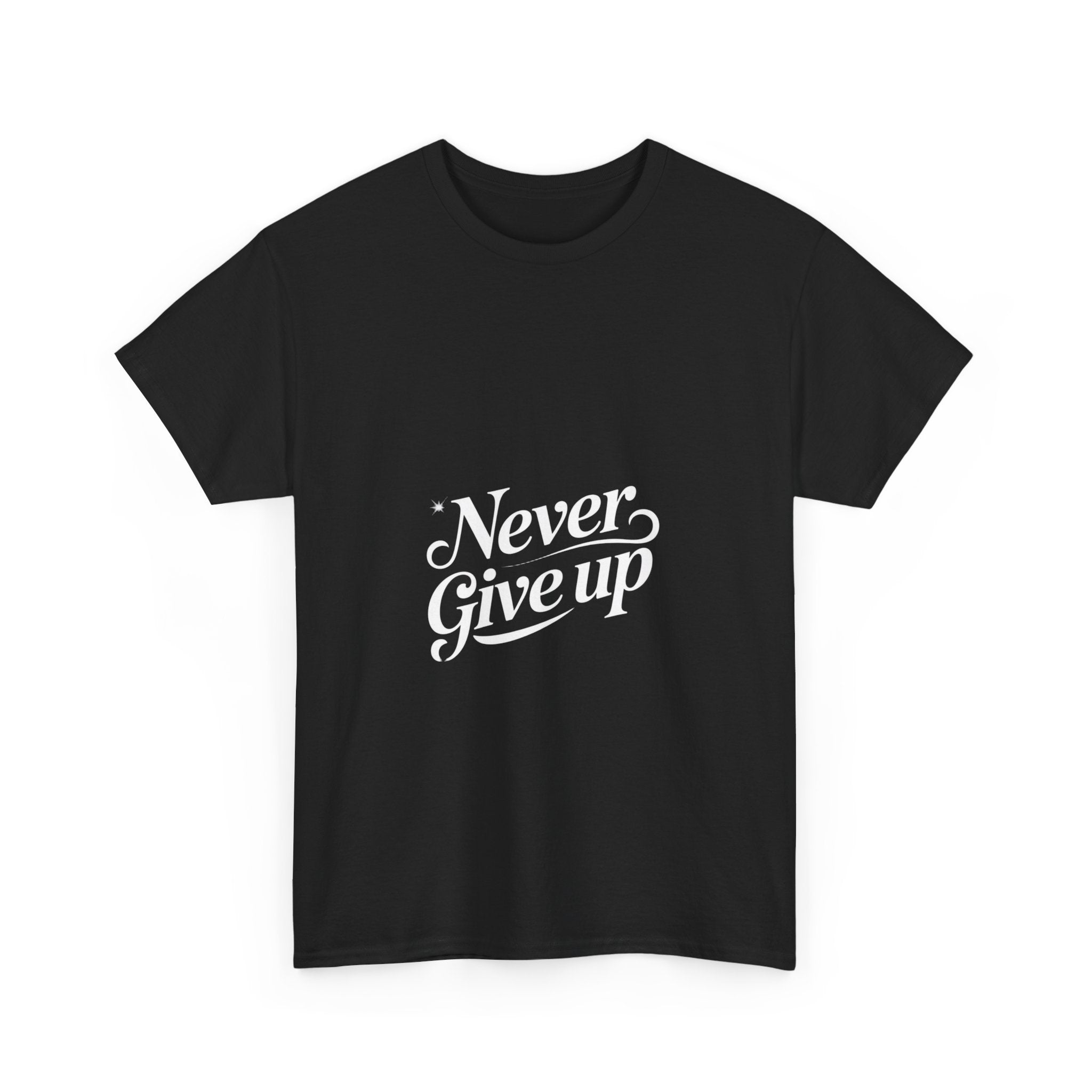 Impressley Never Give Up T-Shirt – Inspirational Quote Tee for Men & Women | Positive Uplifting Message Apparel