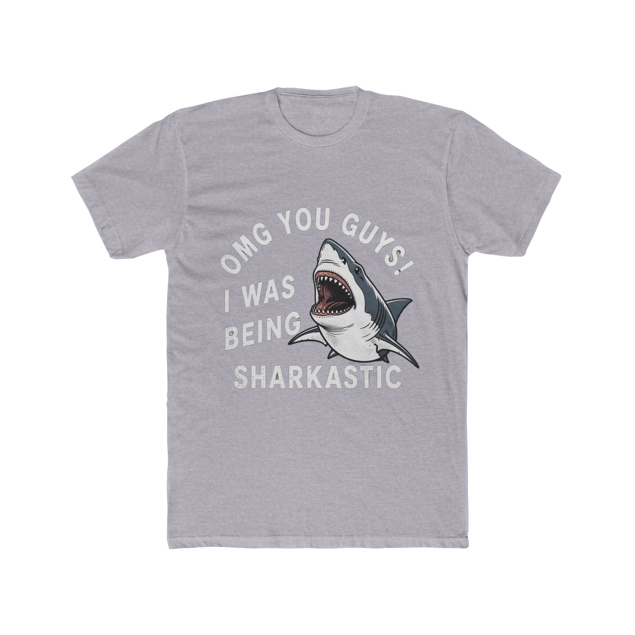 Impressley “ OMG You Guys I Was Being Sharkastic” Tee – Shark Graphic Tee | Sarcastic Ocean Humor Tshirt