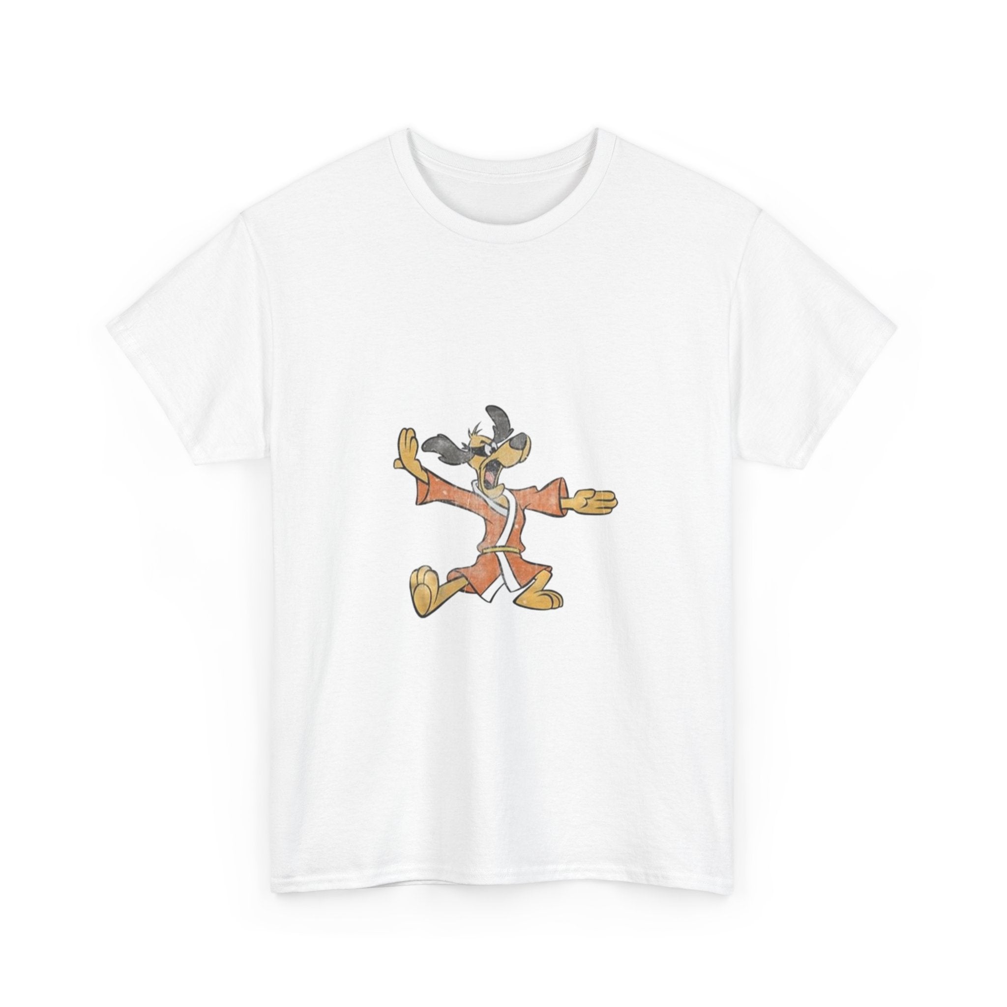 Impressley Kung Fu Dog T-Shirt  Funny Martial Arts Cartoon Graphic Tee for Men & Women, Retro Karate Humor Shirt