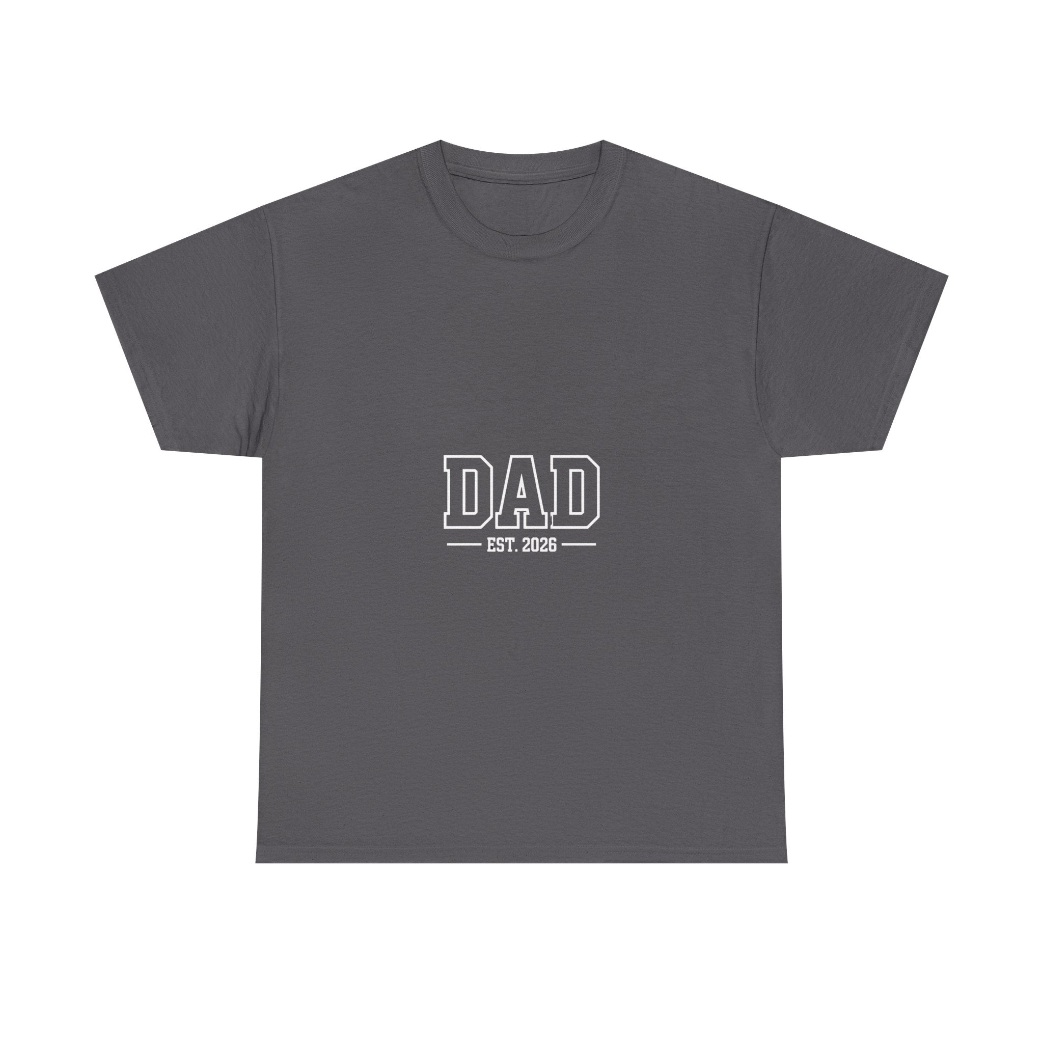 Impressley Dad Est. 2026 T-Shirt – New Dad Gift Tee for Father’s Day, Pregnancy Announcement | First-Time Father Shirt | Comfortable Unisex Cotton Tee