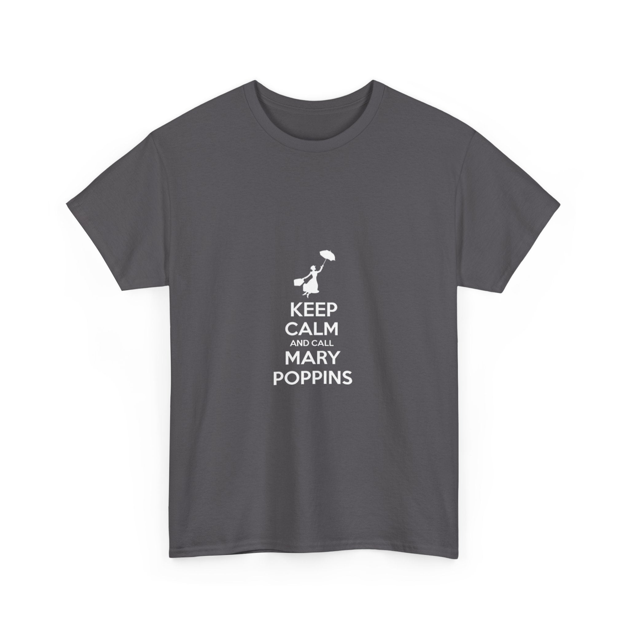 Impressley Keep Calm and Call Mary Poppins T-Shirt  Funny Disney Inspired Nanny Graphic Tee for Women & Men