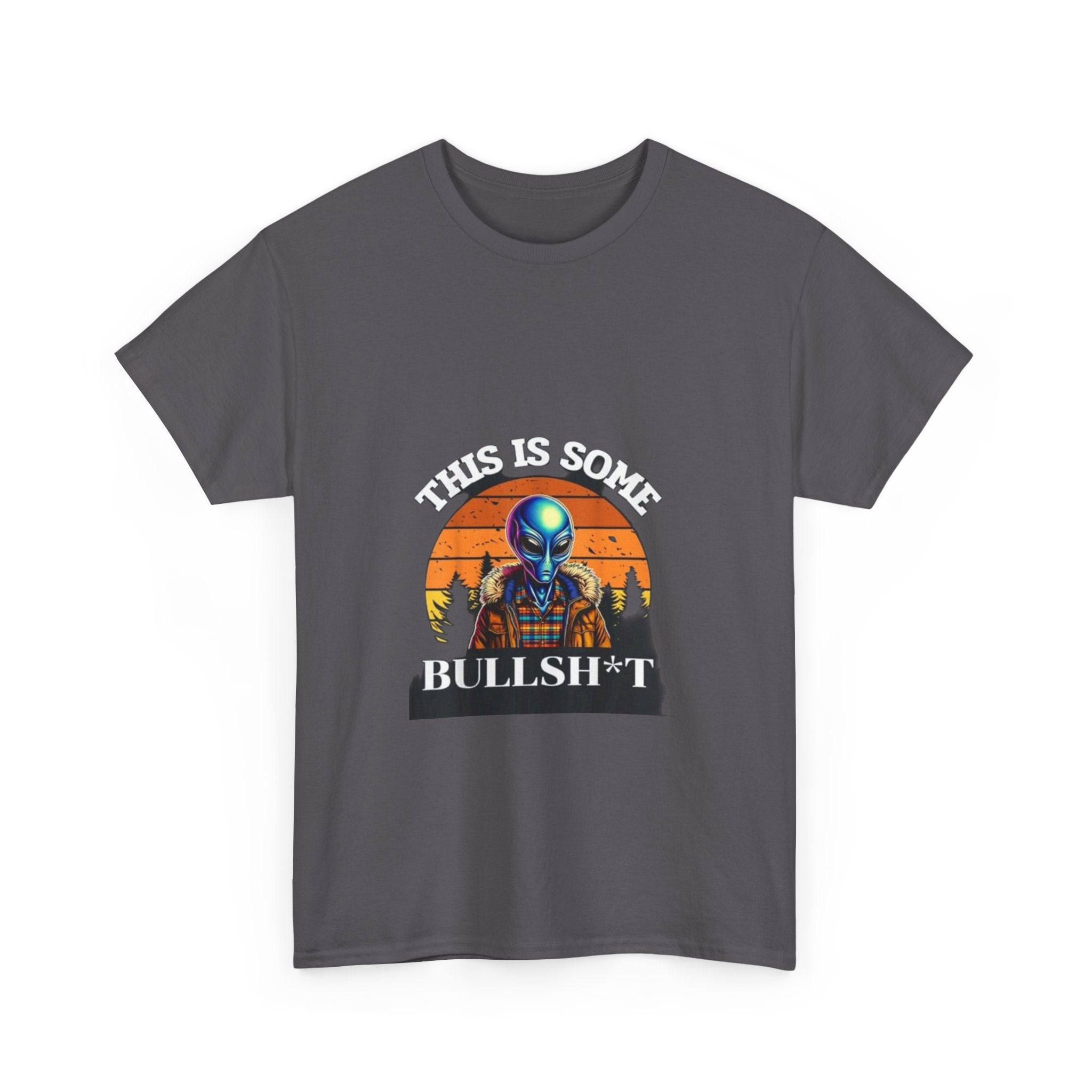 Impressley Funny Alien T-Shirt  This Is Some Bullsh*t Sarcastic Graphic Tee for Men & Women, UFO Humor, Outer Space Novelty Shirt
