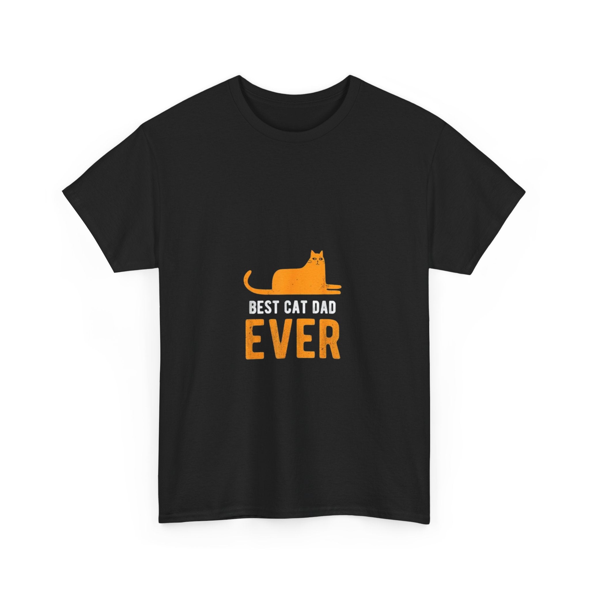 Impressley Best Cat Dad Ever T-Shirt – Funny Cat Lover Graphic Tee for Men, Cat Dad Gift Shirt, Pet Owner Apparel