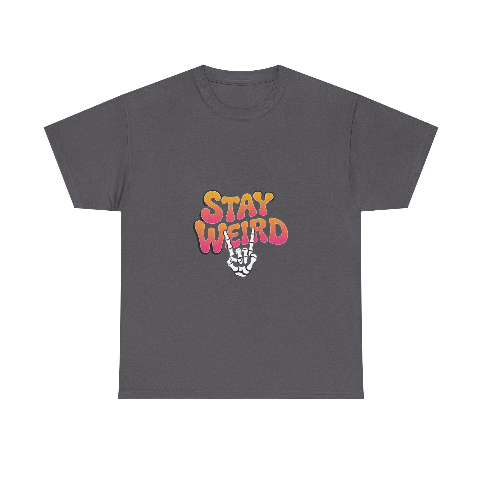 Impressley “Stay Weird” T-Shirt – Funny Quote Graphic Tee for Men & Women | Retro Aesthetic Typography Shirt | Weird Humor Cotton Tee
