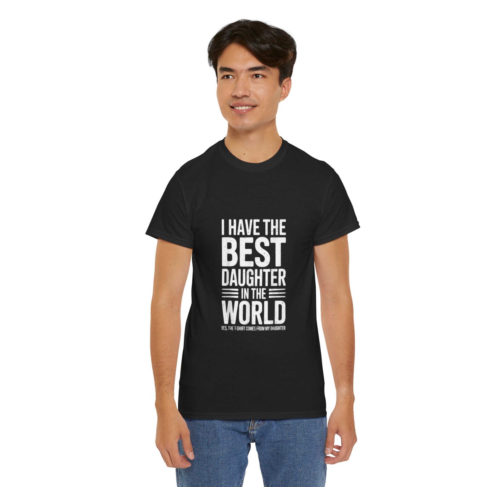 Impressley I Have the Best Daughter in the World T-Shirt  Funny Proud Dad Gift Tee | Father Daughter Matching Shirt