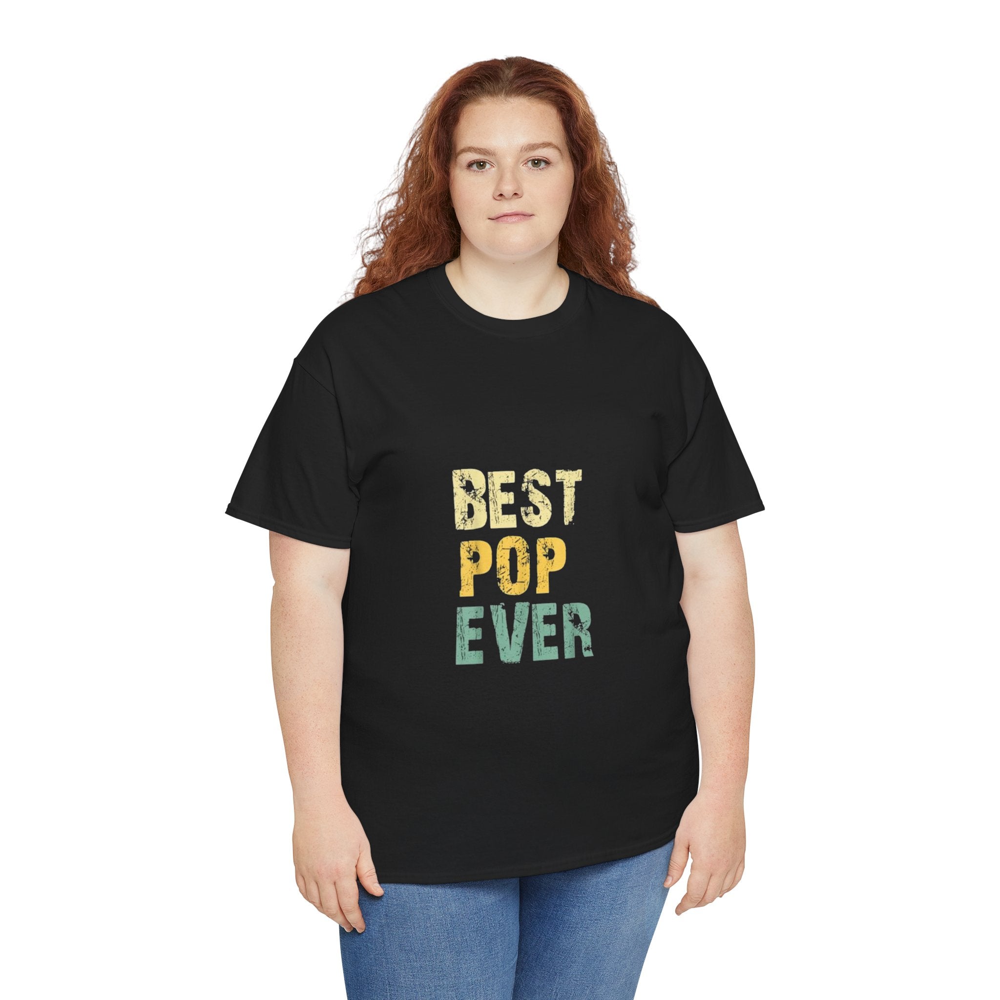 Impressley Best Pop Ever T-Shirt for Men | Cool Vintage Graphic Tee for Dad, Papa, Grandfather, Fathers Day & Birthday