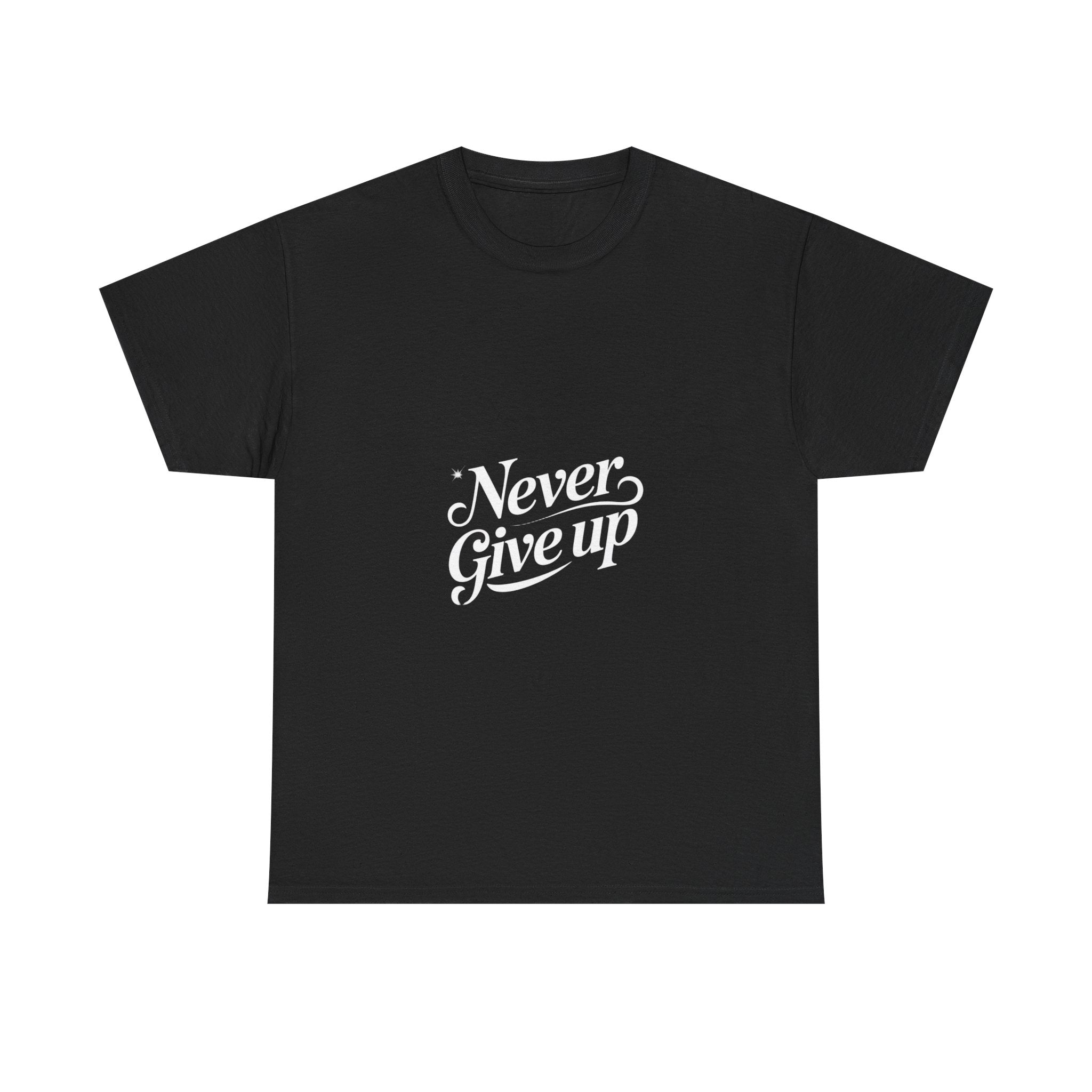 Impressley Never Give Up T-Shirt – Inspirational Quote Tee for Men & Women | Positive Uplifting Message Apparel