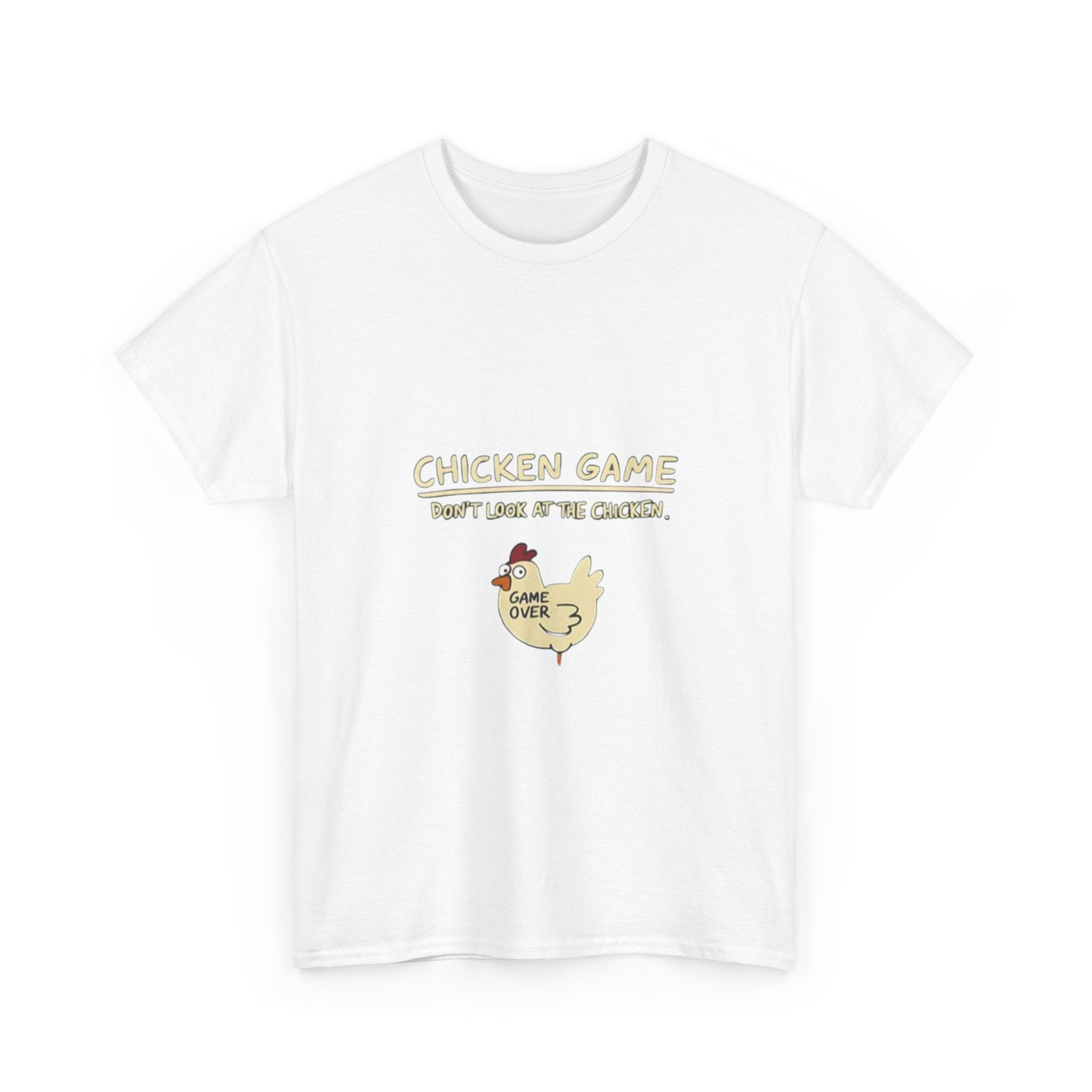 Impressley Chicken Game T-Shirt  Funny Do not Look at the Chicken Graphic Tee, Sarcastic Humor Shirt for Men & Women