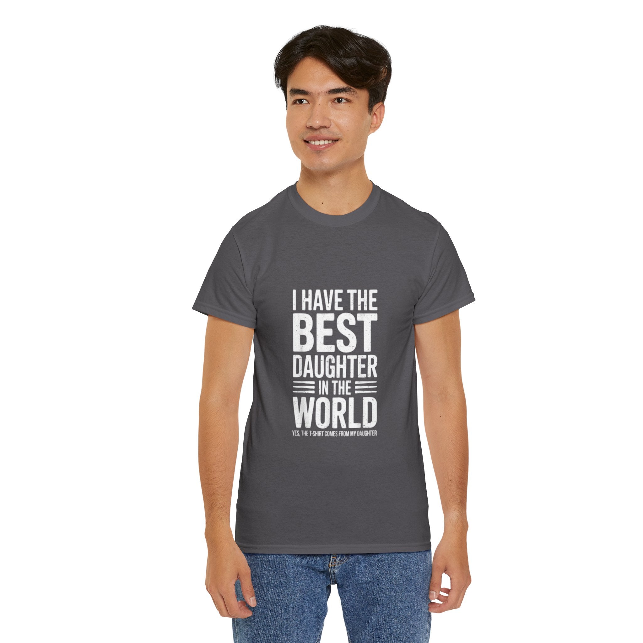 Impressley I Have the Best Daughter in the World T-Shirt  Funny Proud Dad Gift Tee | Father Daughter Matching Shirt