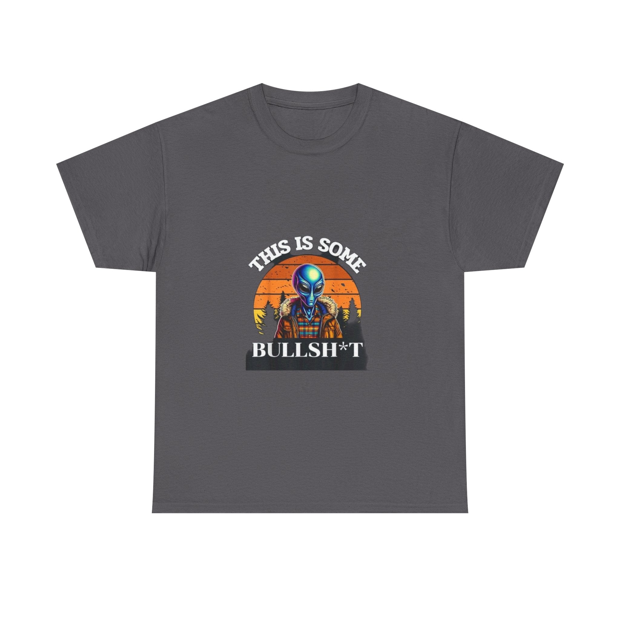 Impressley Funny Alien T-Shirt  This Is Some Bullsh*t Sarcastic Graphic Tee for Men & Women, UFO Humor, Outer Space Novelty Shirt