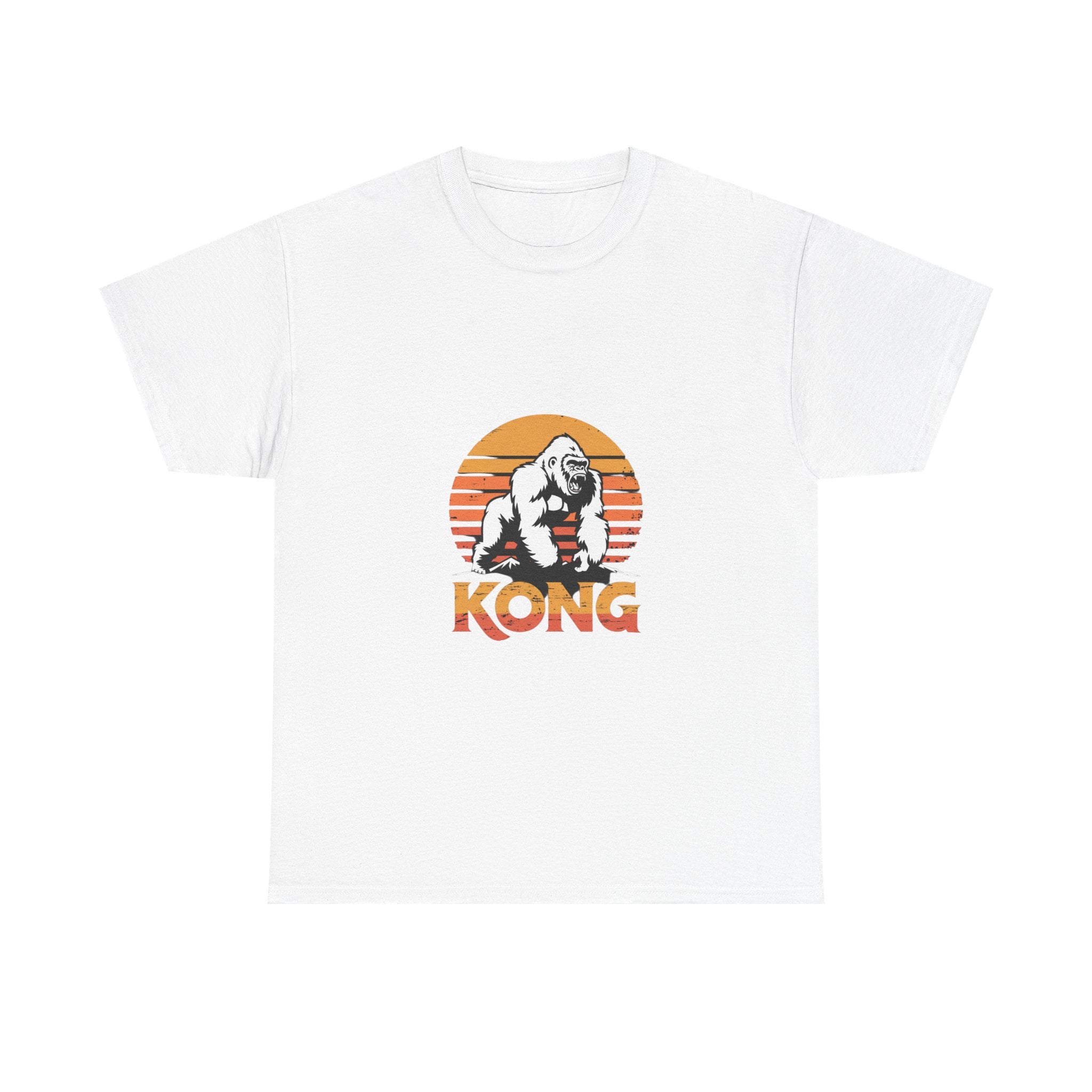 Impressley “KONG” Gorilla Graphic T-Shirt – Retro Sunset Jungle King Tee for Men & Women | Bold Animal Print Shirt