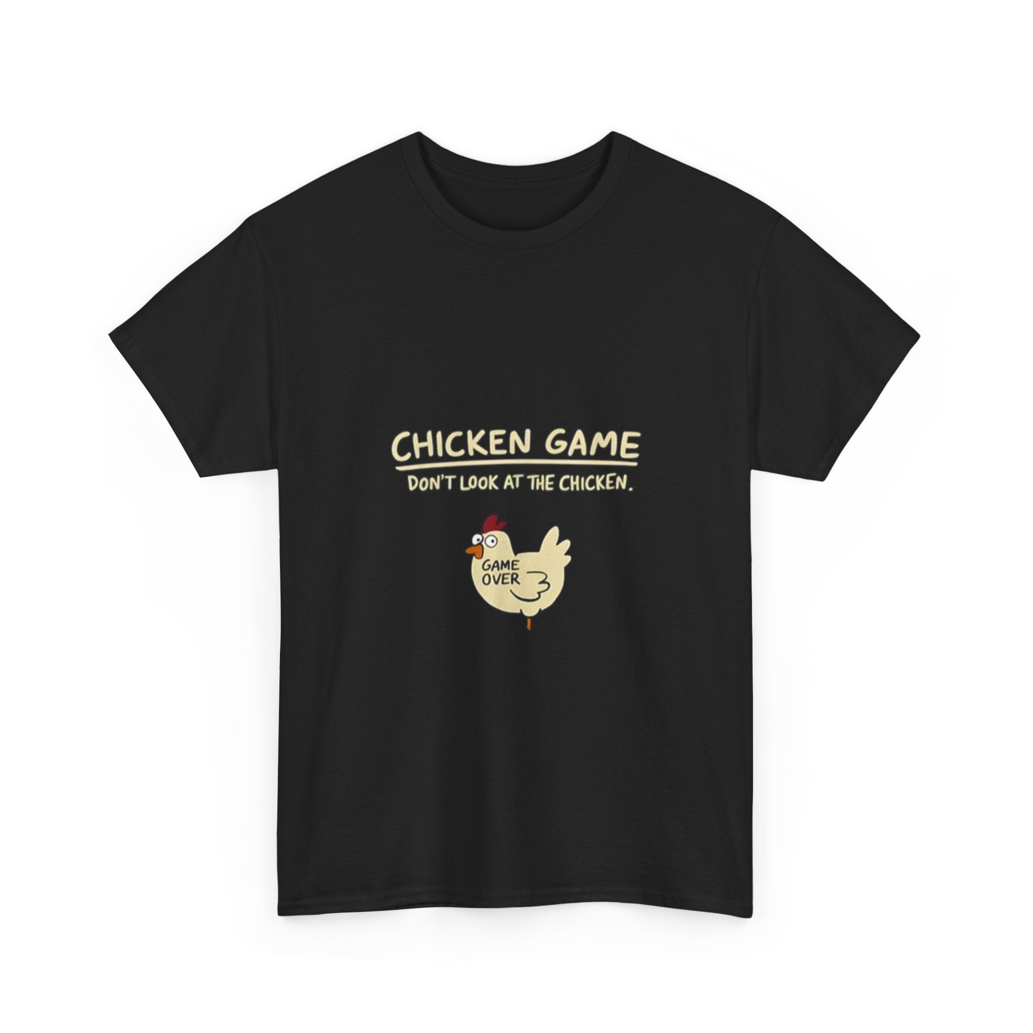 Impressley Chicken Game T-Shirt  Funny Do not Look at the Chicken Graphic Tee, Sarcastic Humor Shirt for Men & Women