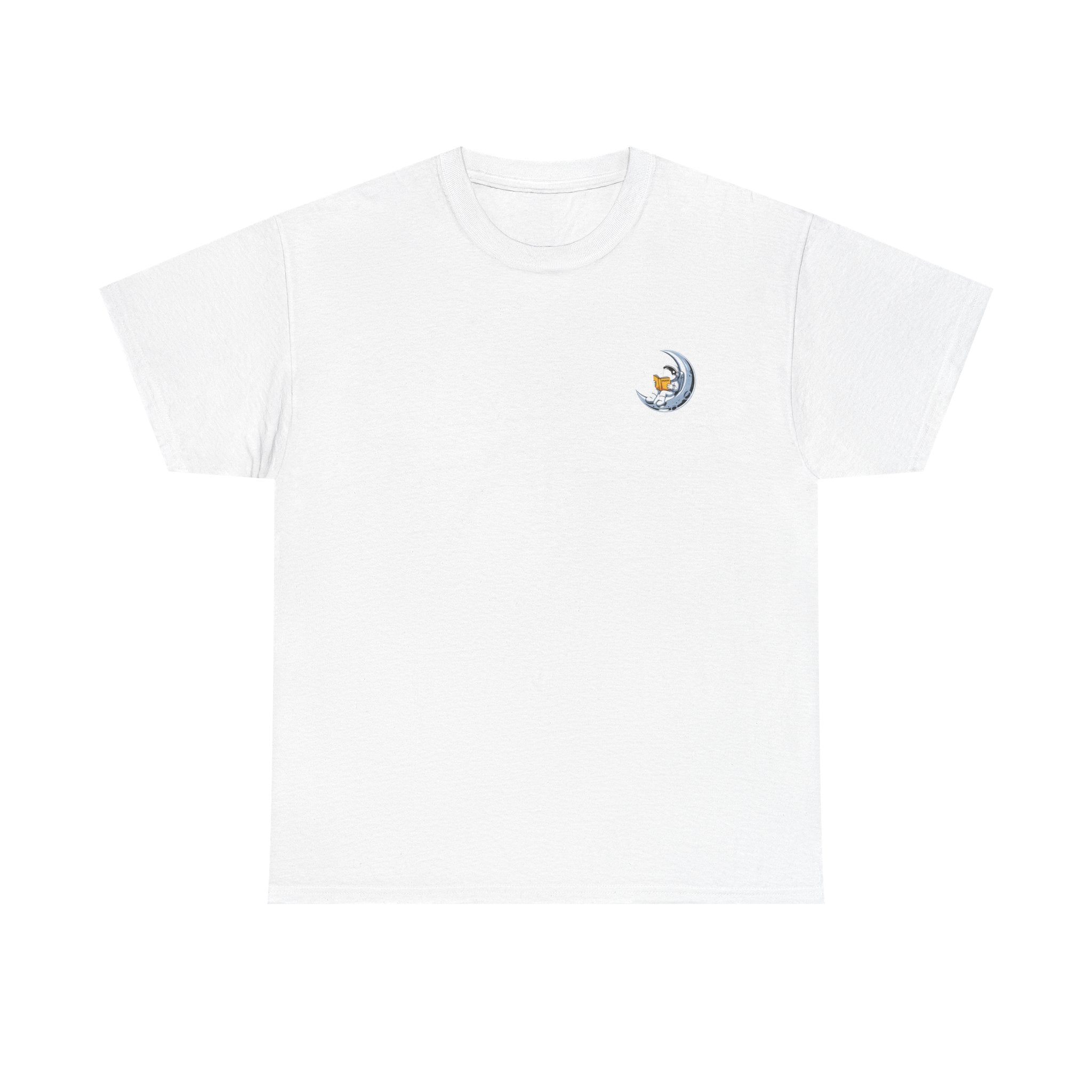 Impressley Moon Nap T-Shirt – Minimalist Crescent Moon Cartoon Graphic Tee