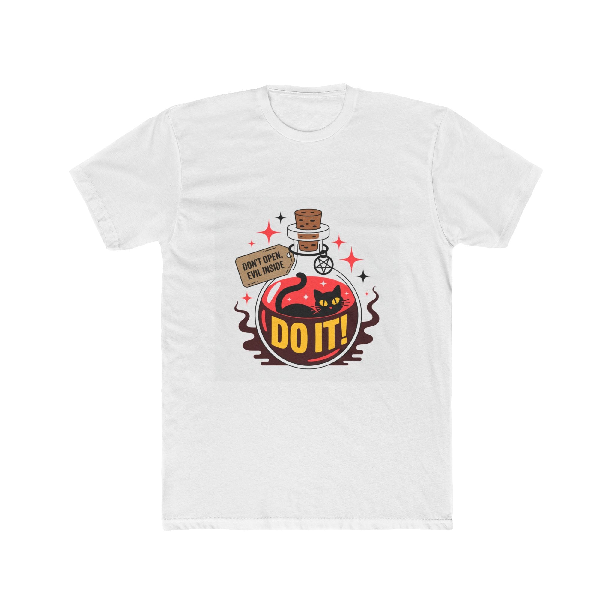 Impressley “Do It!” Potion Bottle Graphic Tee – Funny Evil Cat T-Shirt | Sarcastic Cat Shirt for Men & Women